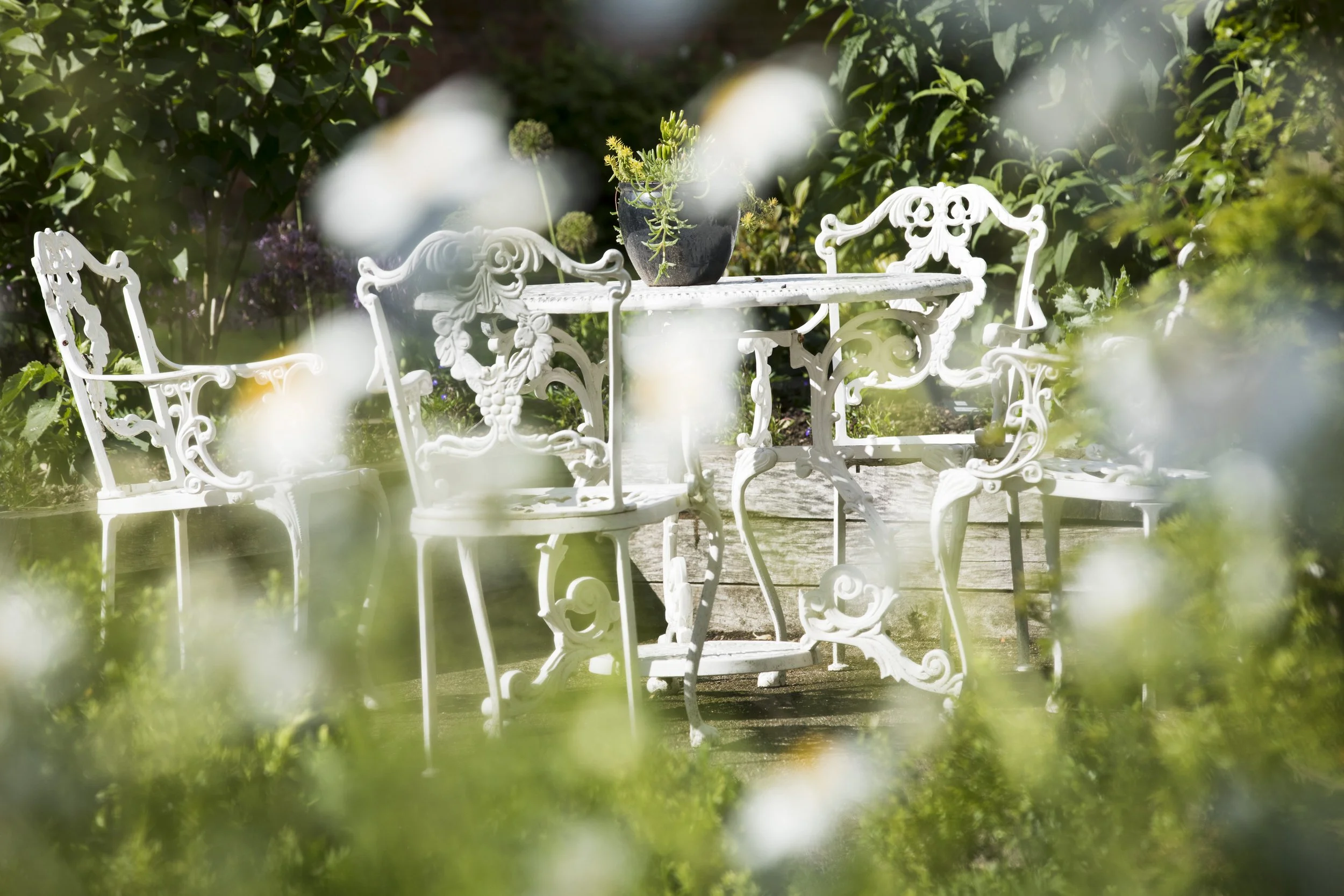 Detail of garden furniture