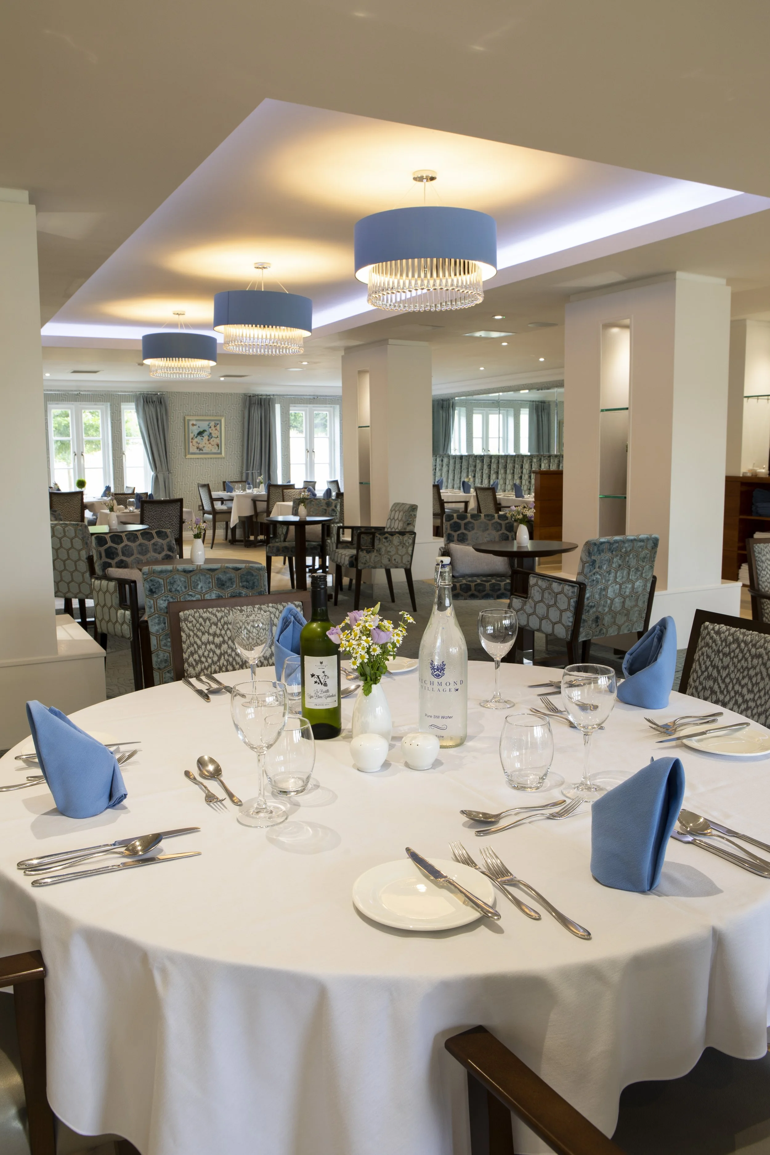 Restaurant interior for luxury retirement village