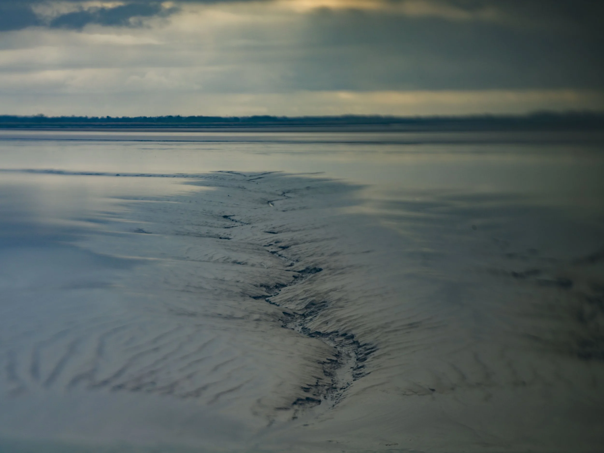 Sandbank. The Noose. River Severn. By photographer CAMINADA.
