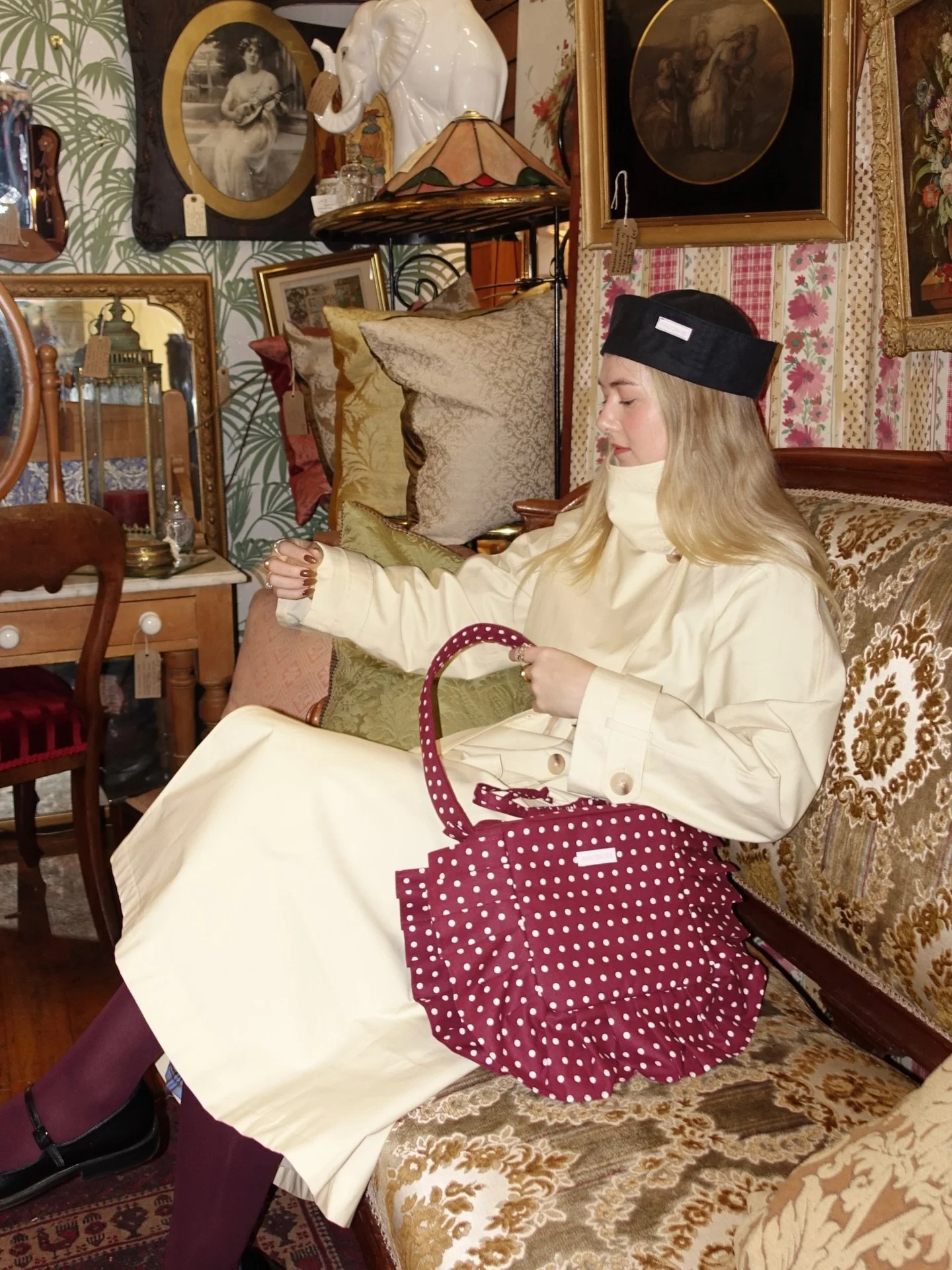 Don&rsquo;t forget you can shop my new collection this Sunday with @saladdaysmarketlondon in Battersea Power Station 🧺 including Puffy bags and Sailor hats!