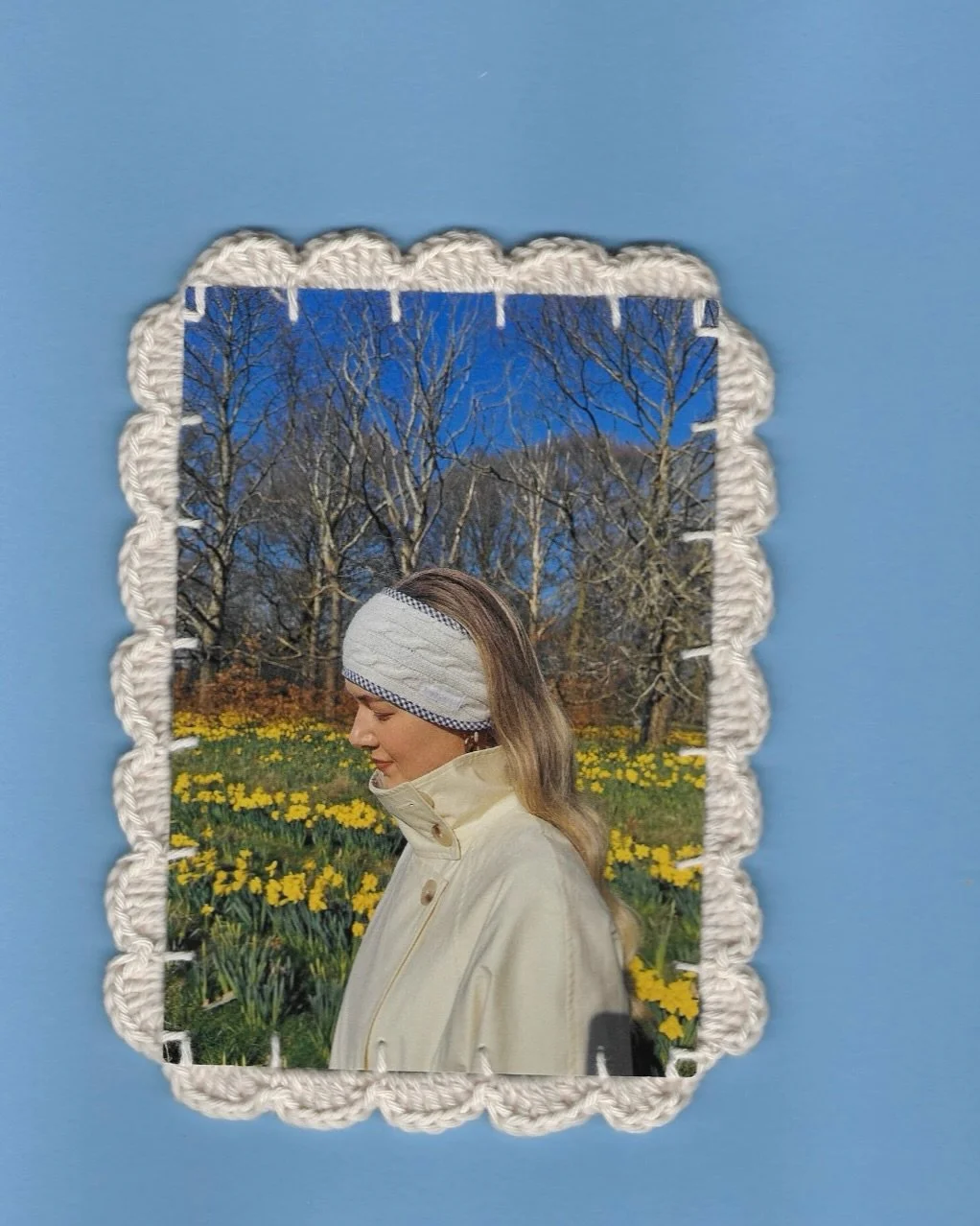 I made you the perfect accessory for spring 🦢💛🌷🐑 

The Alexa Scarves and Headbands are made from dead stock 100% Wool cable knit in a variety of colours, with contrasting gingham binding 💓 so not only do they keep you warm, they&rsquo;re super c