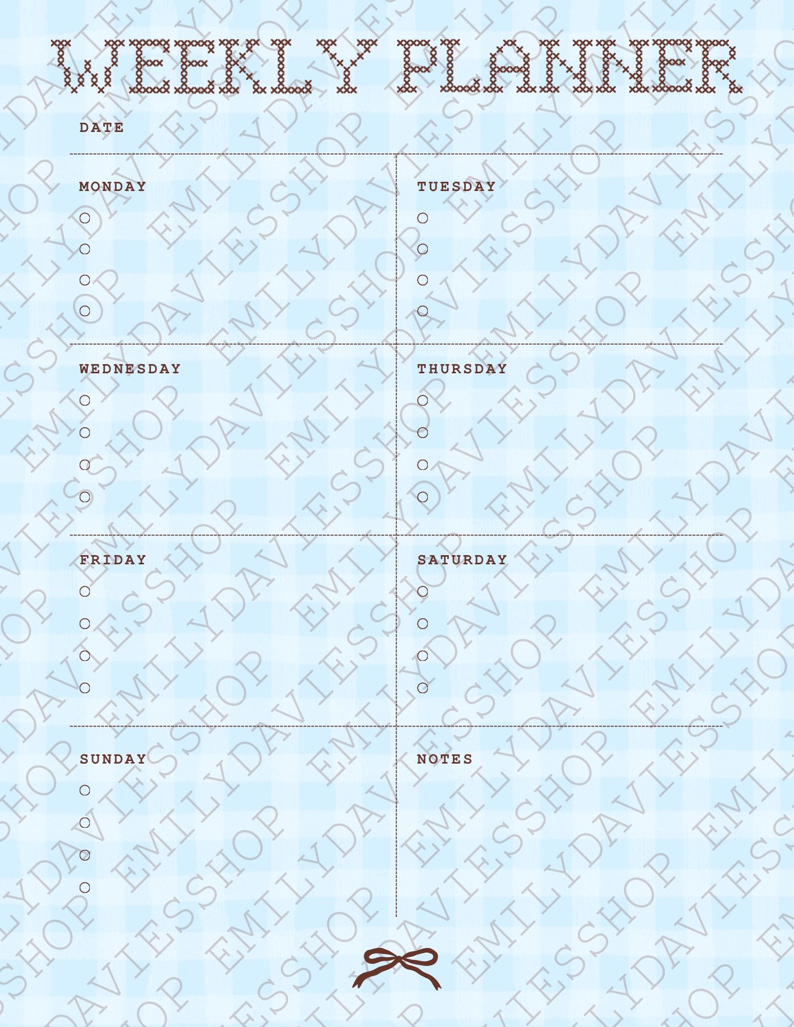 The Ultimate Weekly Planner