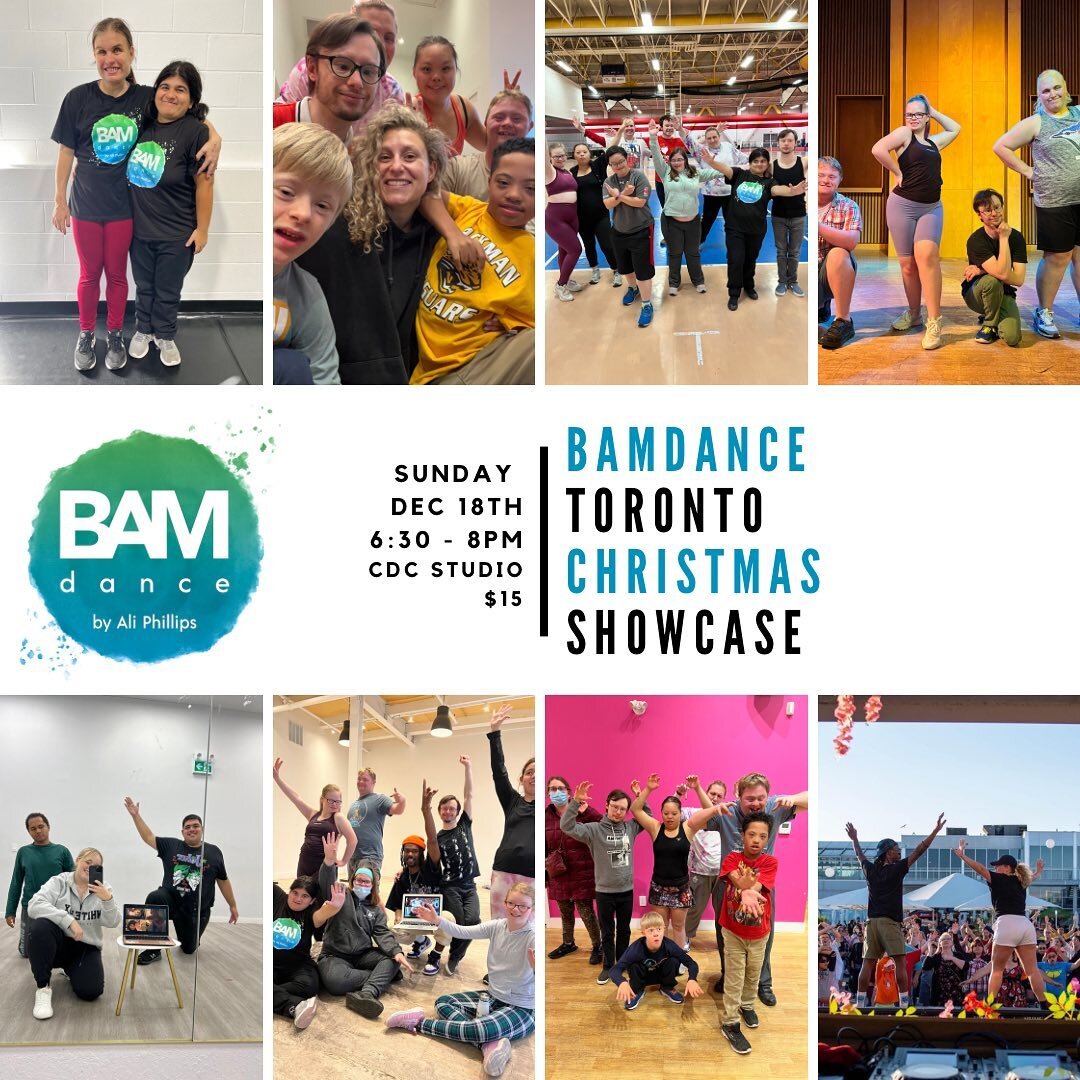 🇨🇦 BAMD TORONTO 🇨🇦

Just over 2 weeks until our Christmas/End of year showcase!!!! 🎄💃🏼

This event will mark the very first community showcase for our BAMD Toronto community and we couldn&rsquo;t be more excited! 

Bring your friends, family a