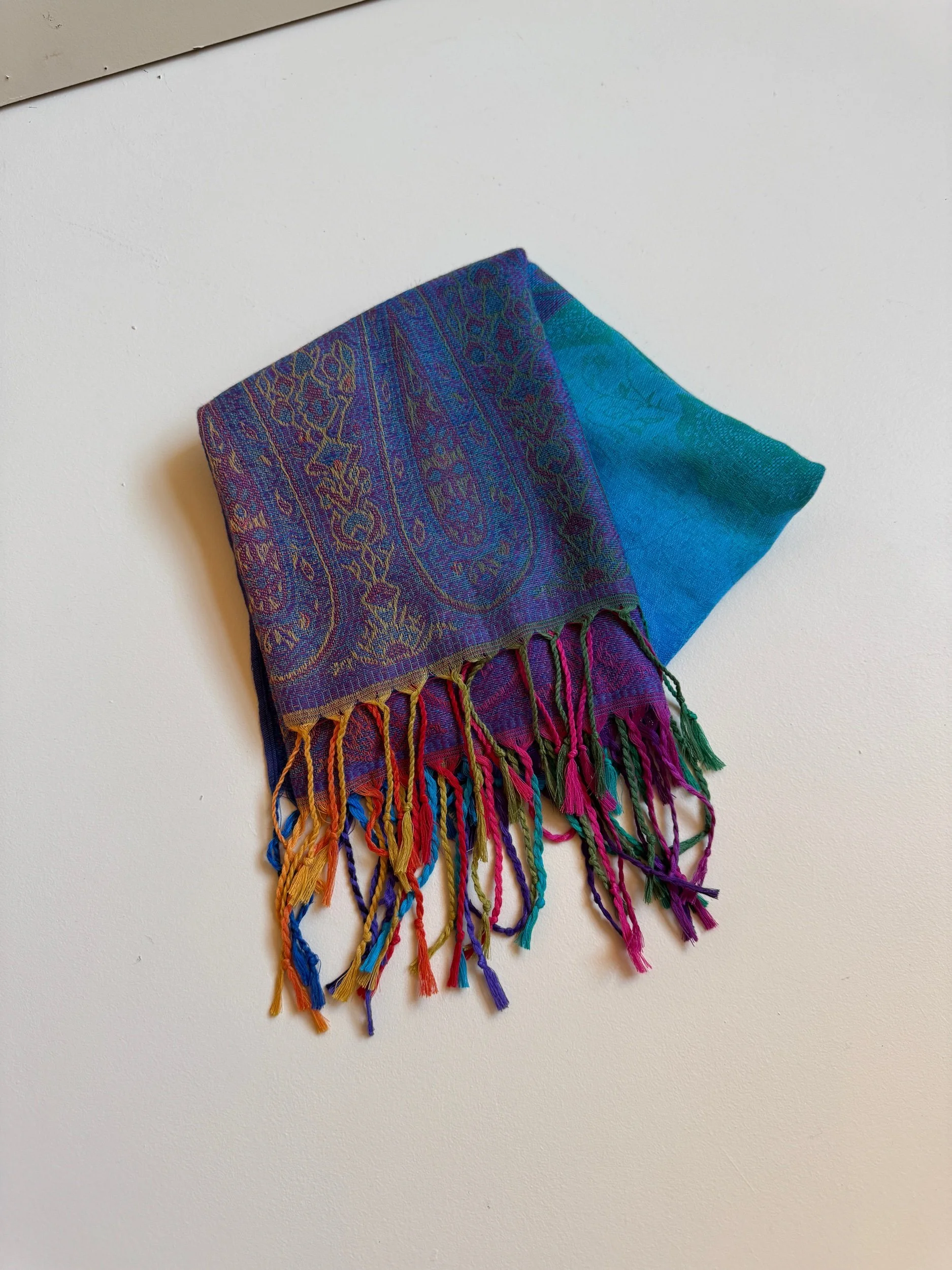 El Chal Colorful Handwoven Shawl