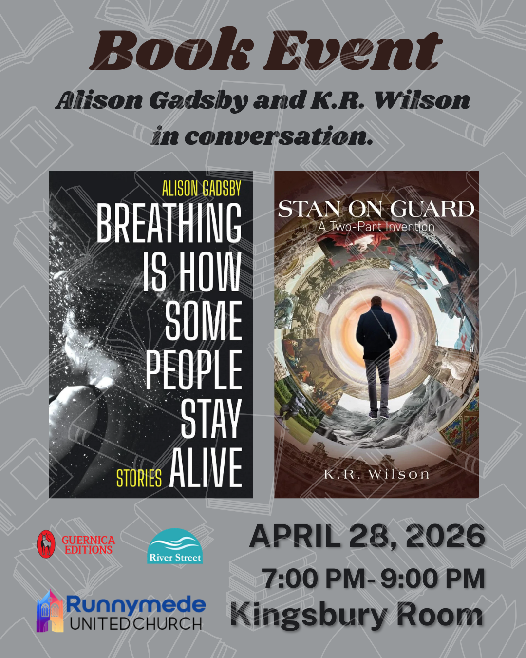 Book Event: Alison Gadsby and K.R. Wilson in Conversation