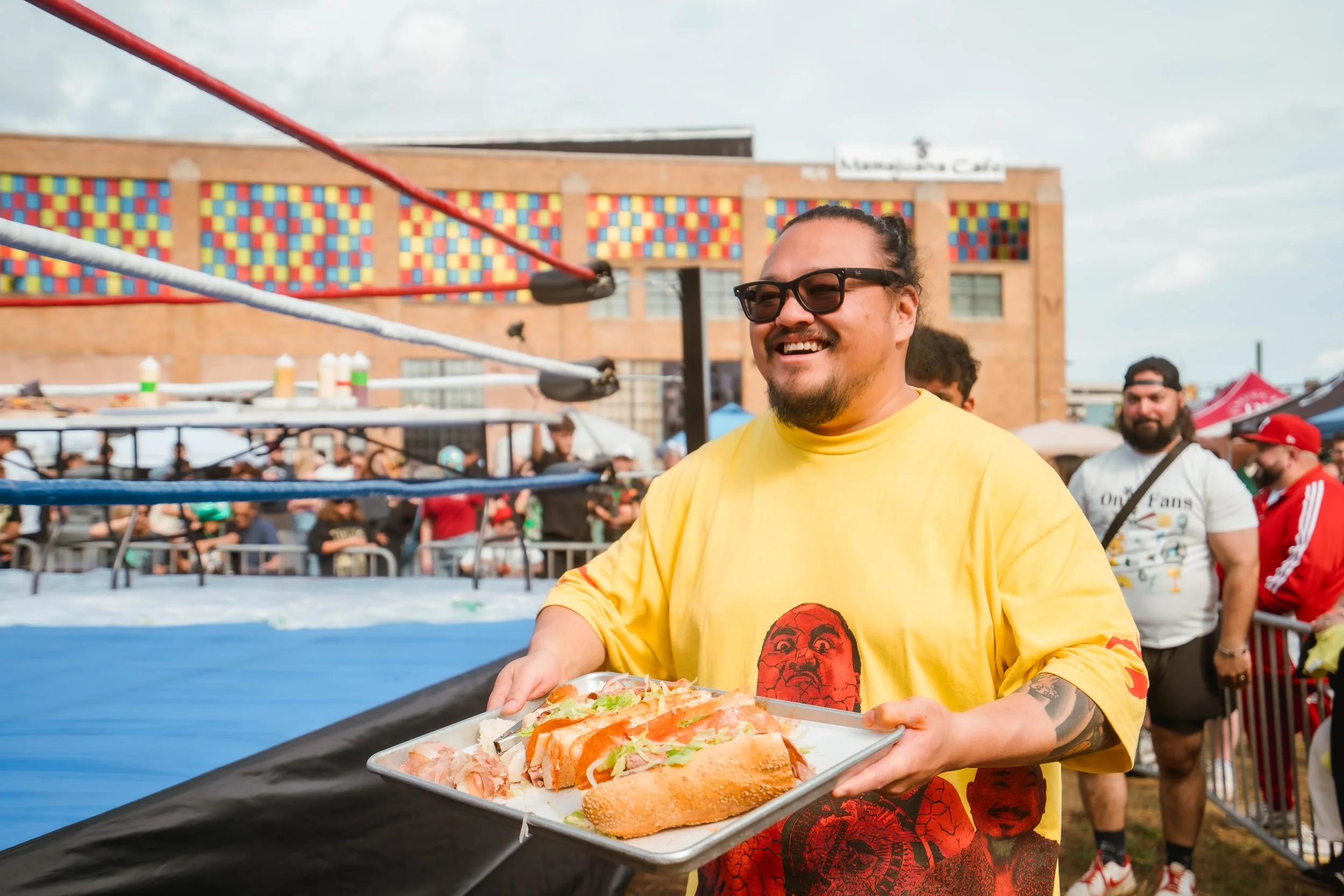 Dave Wez at Hoagie Throwdown. Photo by Jallen Smallwood