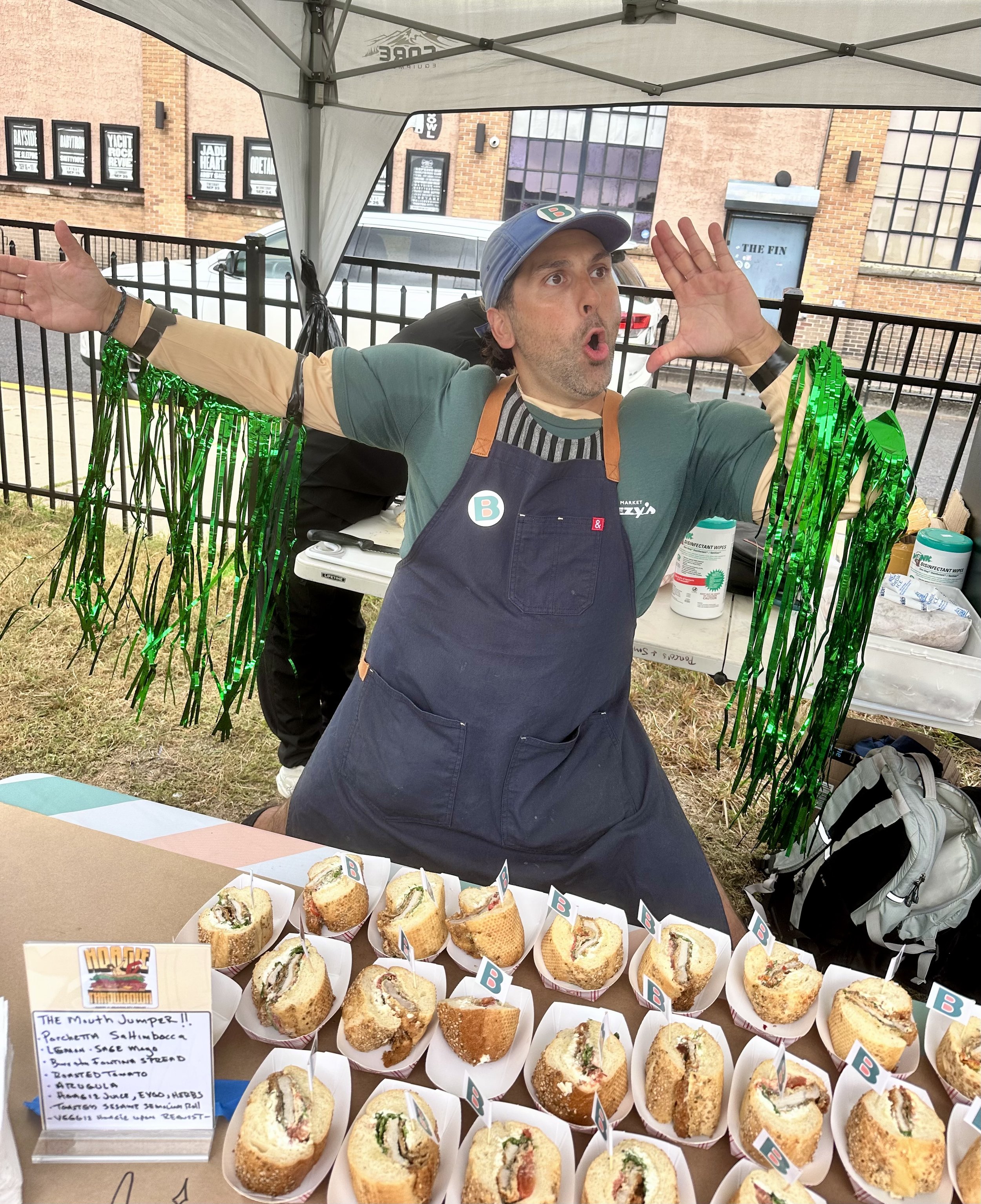 Chad Durkin at Hoagie Throwdown. Photo by Dave Wez