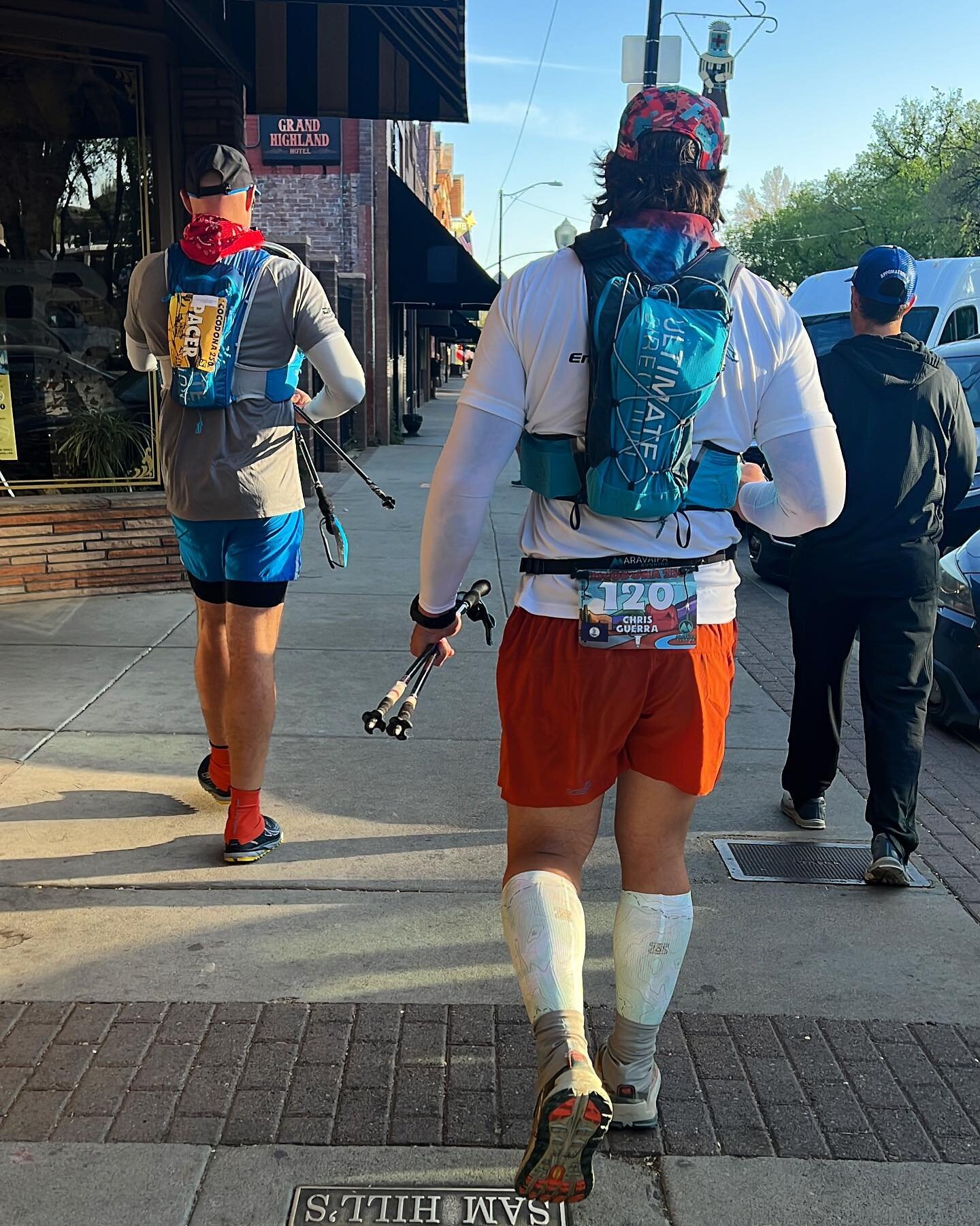 DAY 2 🏜⛰🌵 Headed out of Whiskey Row Aid Station at 6:45am with @philieb007 as my stellar pacer. Feeling good. Got a nap in and ready to hit it! Follow my story and post to get updates on our FGA progress! See you out there! Visit www.cocodona.com/l