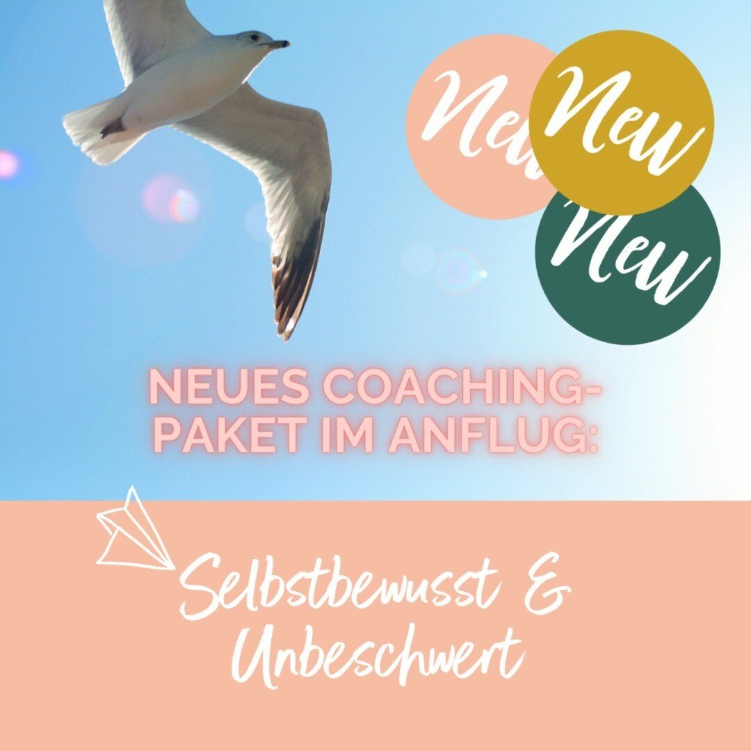 NEU NEU NEU: Endlich ist es bereit - mein neues, umfassendes Coaching-Paket zum Thema Selbstbewusstsein.

#Selbstvertrauen und #Selbstbewusstsein entstehen nicht von heute auf morgen. Deshalb ist mein neues Coaching-Programm &quot;Selbstbewusst &amp;