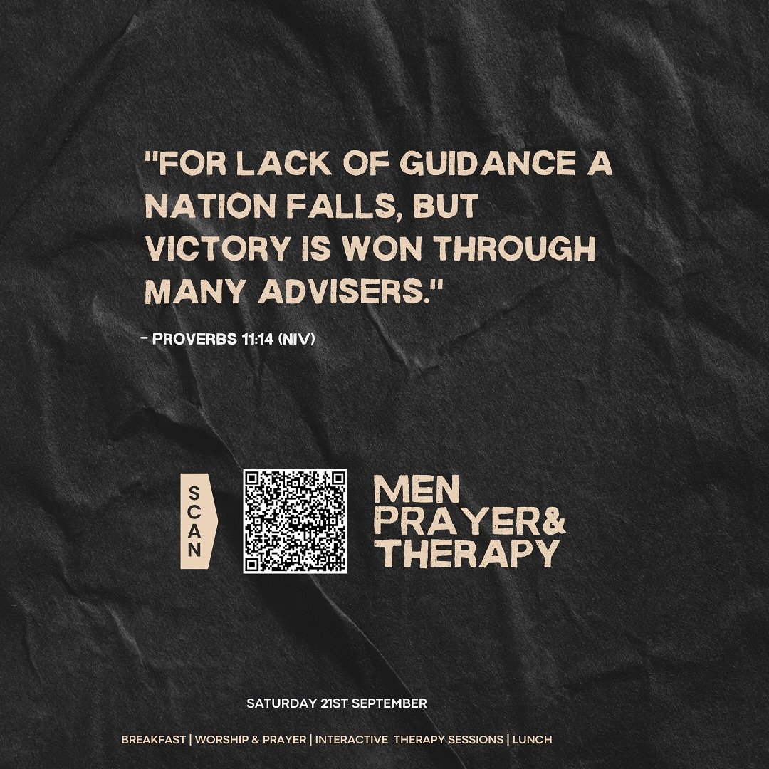 Men, Prayer and therapy&hellip;An In-person (London) Men Prayer and Worship Service/ Brunch,  with group therapy sessions. . . Saturday 21st September 2024. 9:30 - 13:30. Breakfast and Lunch provided.&thinsp;
&thinsp;
 Location:&thinsp;
Uncommon Live