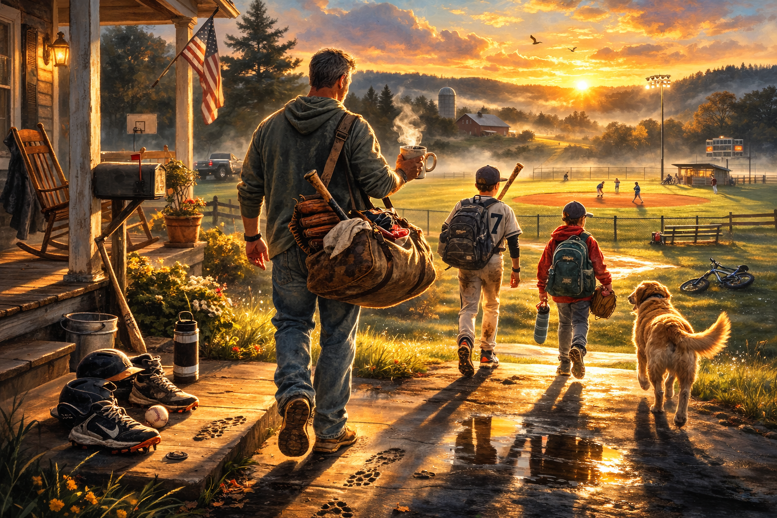 At the starting line