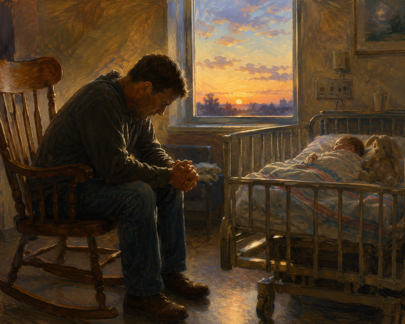 Dear Dad Sitting Beside the Hospital Bed