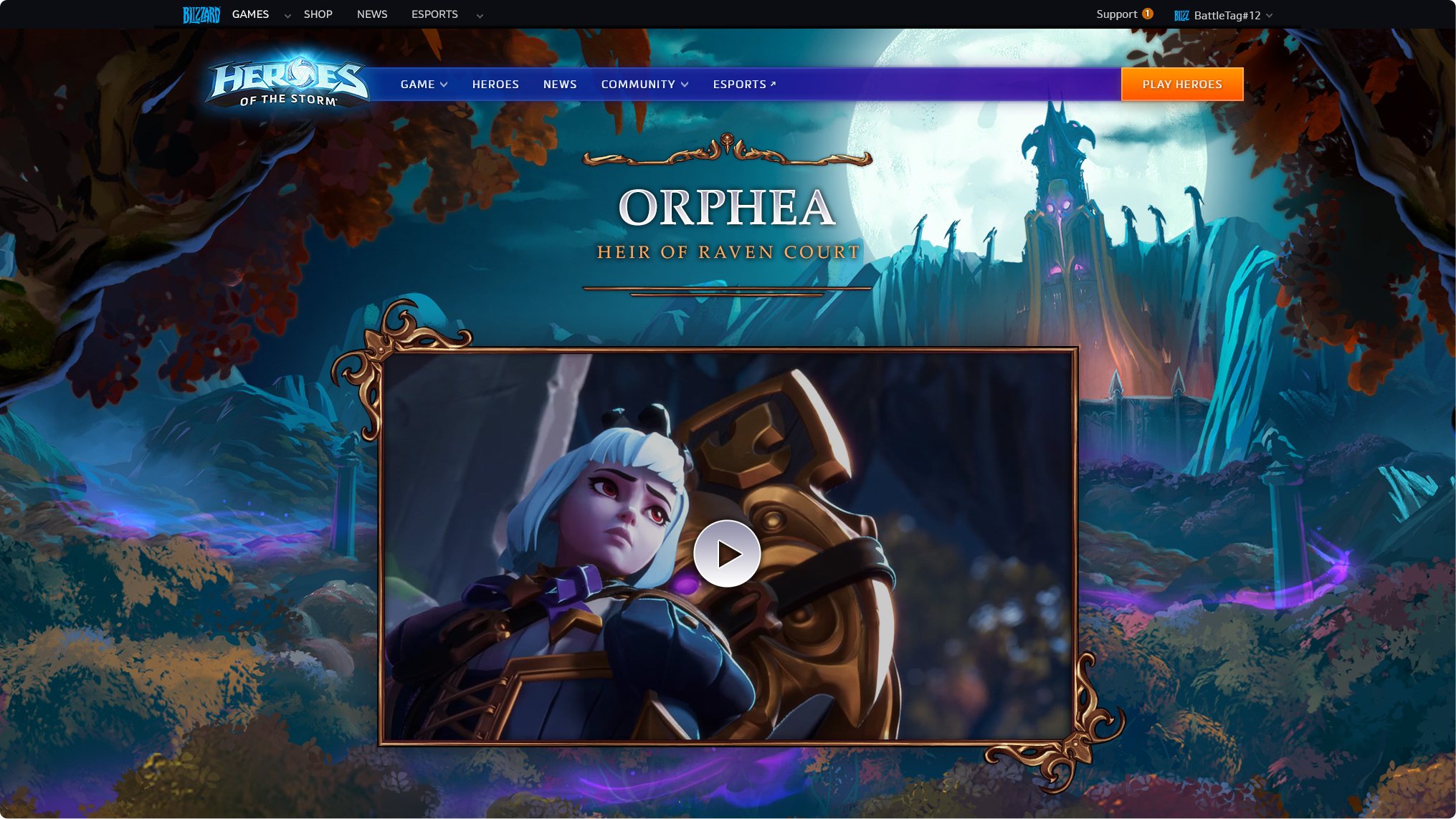 Heroes of the Storm' Introduces a New Hero, Orphea