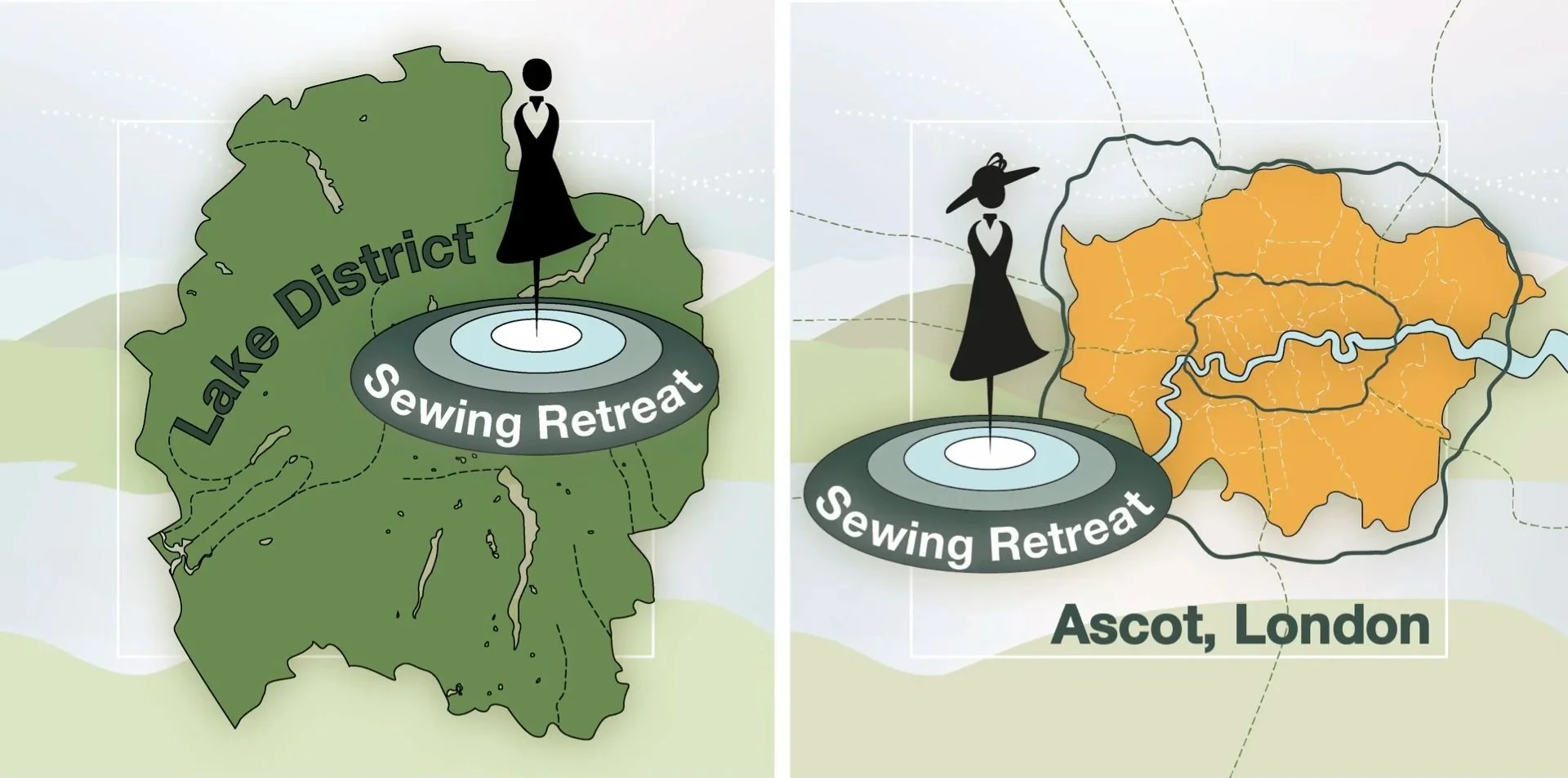 Image showing Lake District and Ascot, London Sewing Retreat