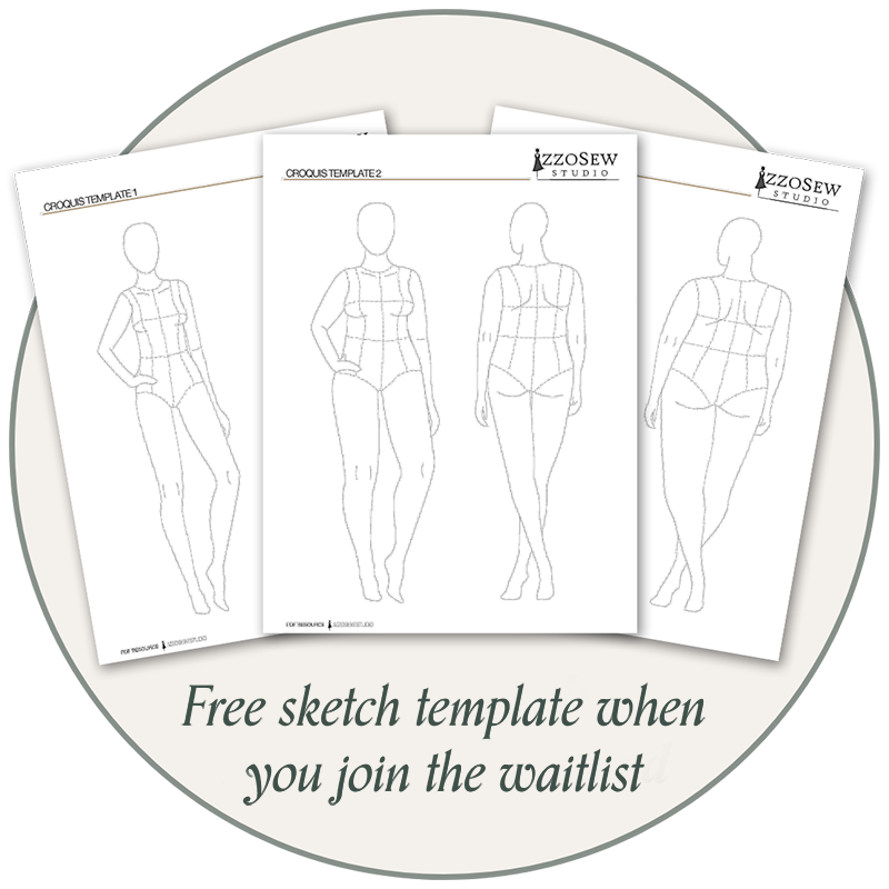 Free sketch template when you join our Online Studio waitlist