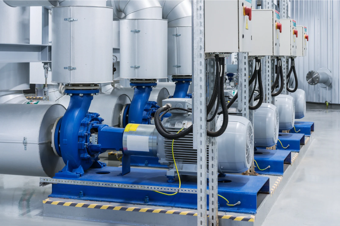 Pumps with electric motors