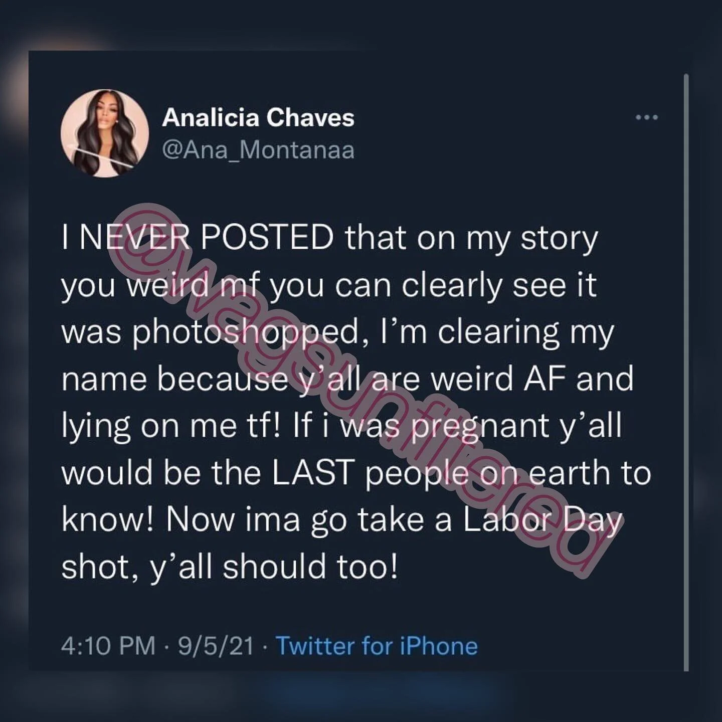 #AnaMontana addressing the rumors about her being pregnant. Thoughts ? #NBA #LameloBall #charlottehornets