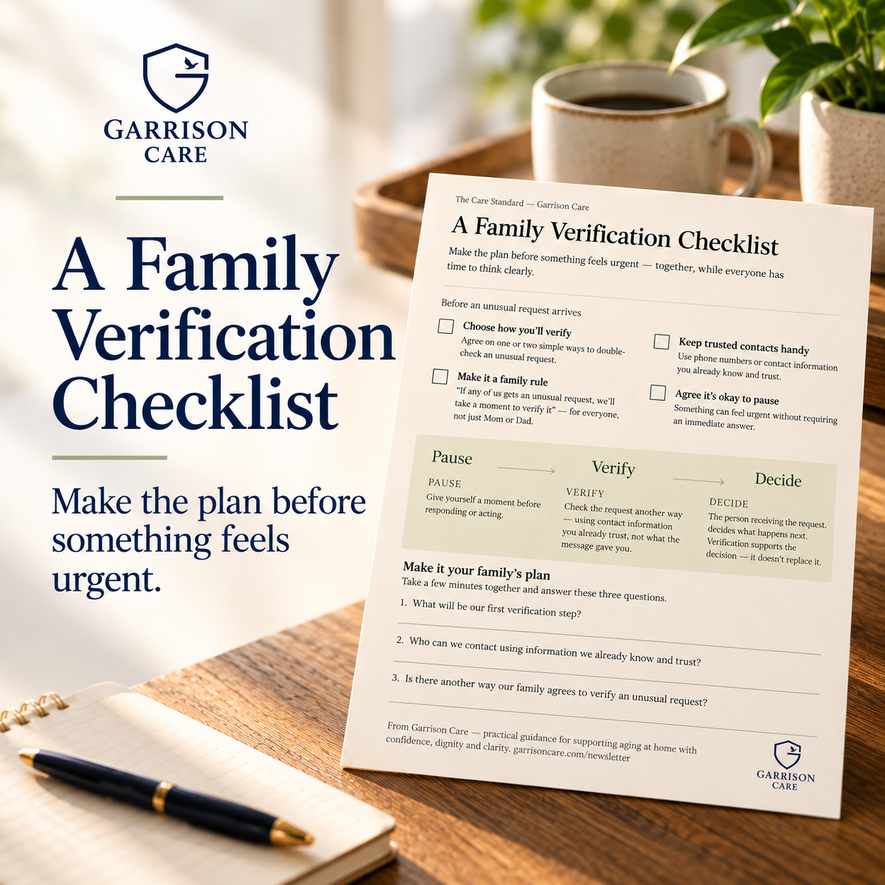 A Family Verification Checklist