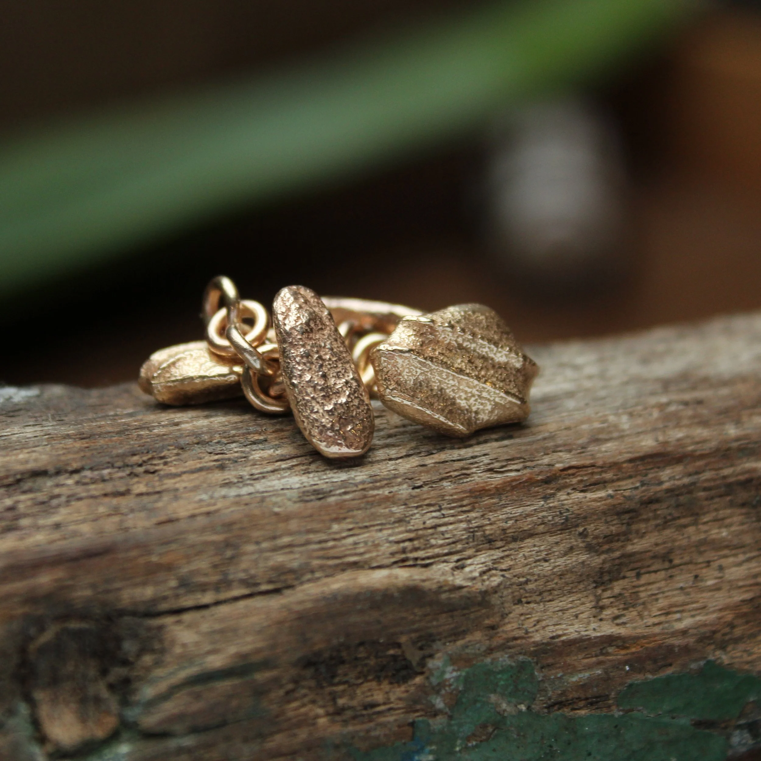 gold yellow cufflinks 