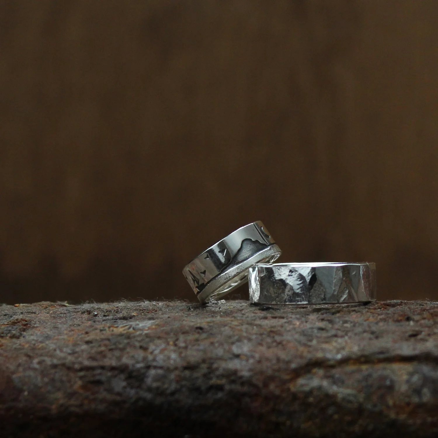 silver wedding rings Fay Page