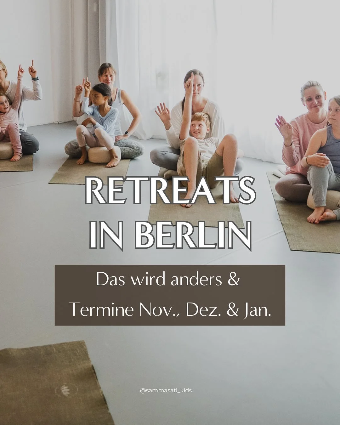 Das sind deine n&auml;chsten M&ouml;glichkeiten mit deinem Kind einen Retreat Nachmittag in Berlin zu verbringen.

Ein Nachmittag mit ganz viel Entspannung, Auftanken, Verbindung und N&auml;he 💕

Am 29. November beim Eltern-Kind Mini Retreat in Sch&