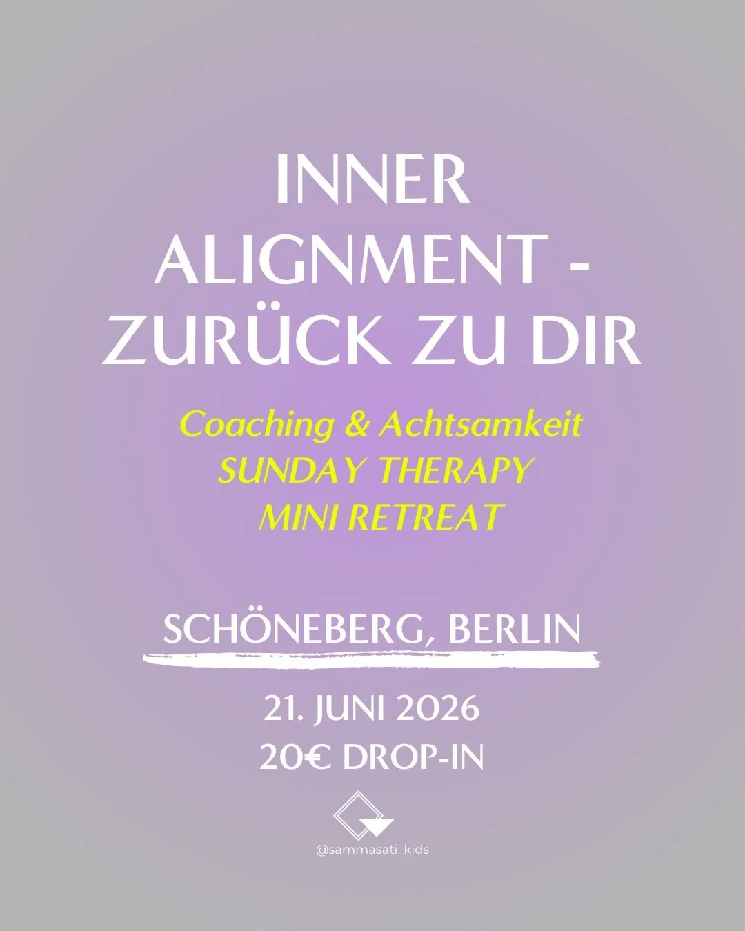 Mein Mama-Coaching Mini Retreat wird zur Sunday Therapy Session 👏🏼✨

Am 21. Juni findet das Format erstmalig im Rahmen der Sunday Therapy im @o.yoga.berlin statt. 

Buch dir jetzt dein Ticket f&uuml;r 20&euro; (Drop-in Preis) und sei dabei, wenn du