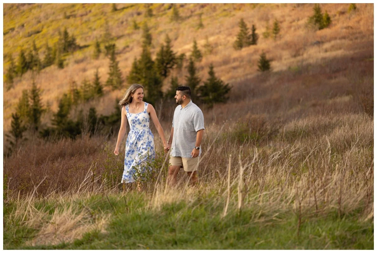 Black Balsam Knob Engagement Portraits - Asheville Wedding Photographer 