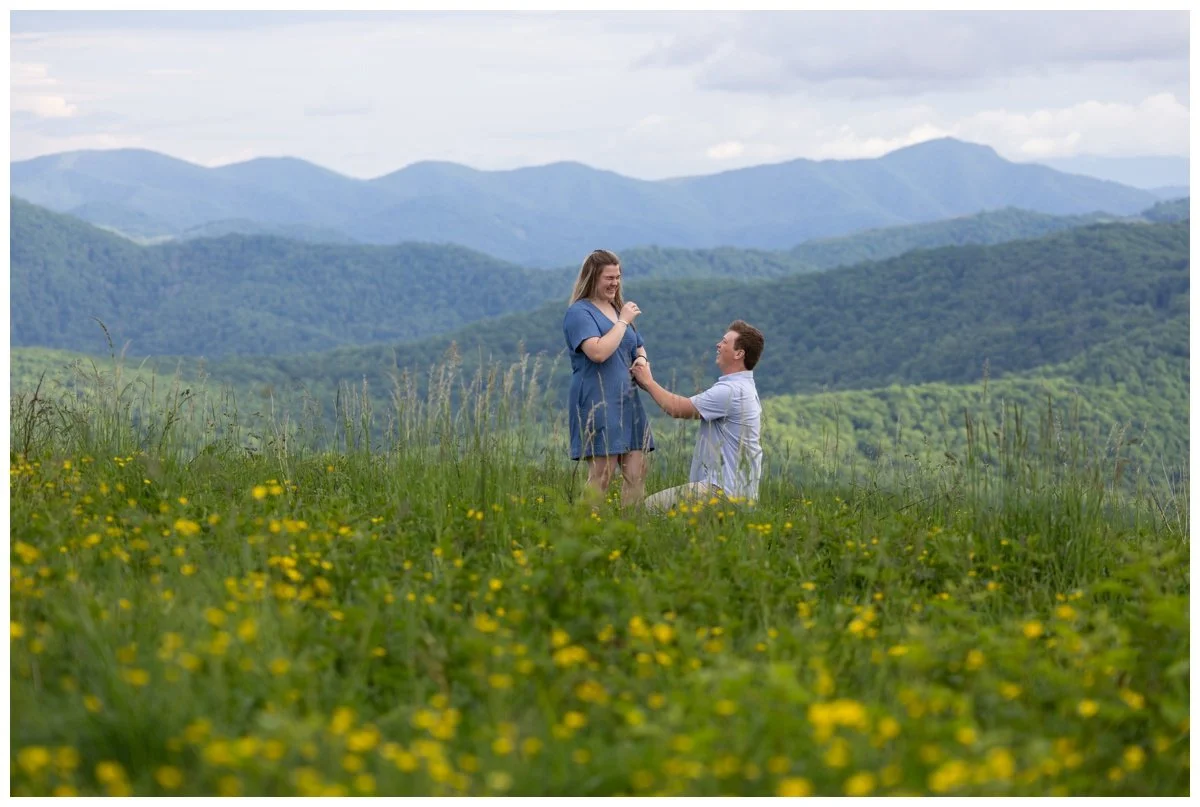 Max Patch - Mountaintop Surprise Proposal Photography 