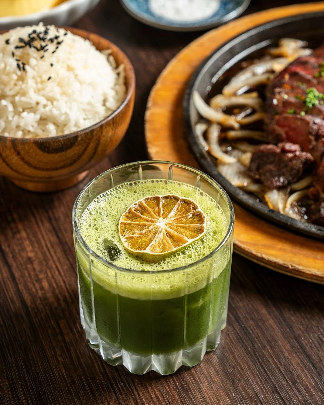 Our Luv You So Matcha cocktail is a matcha made in heaven for pairing with your meal of choice. Expertly crafted with Khee Soju, Falernum, Orgeat, passionfruit, &amp; lime, this bright cocktail will have you falling in love at first sip. 🍃

#DanbiEx