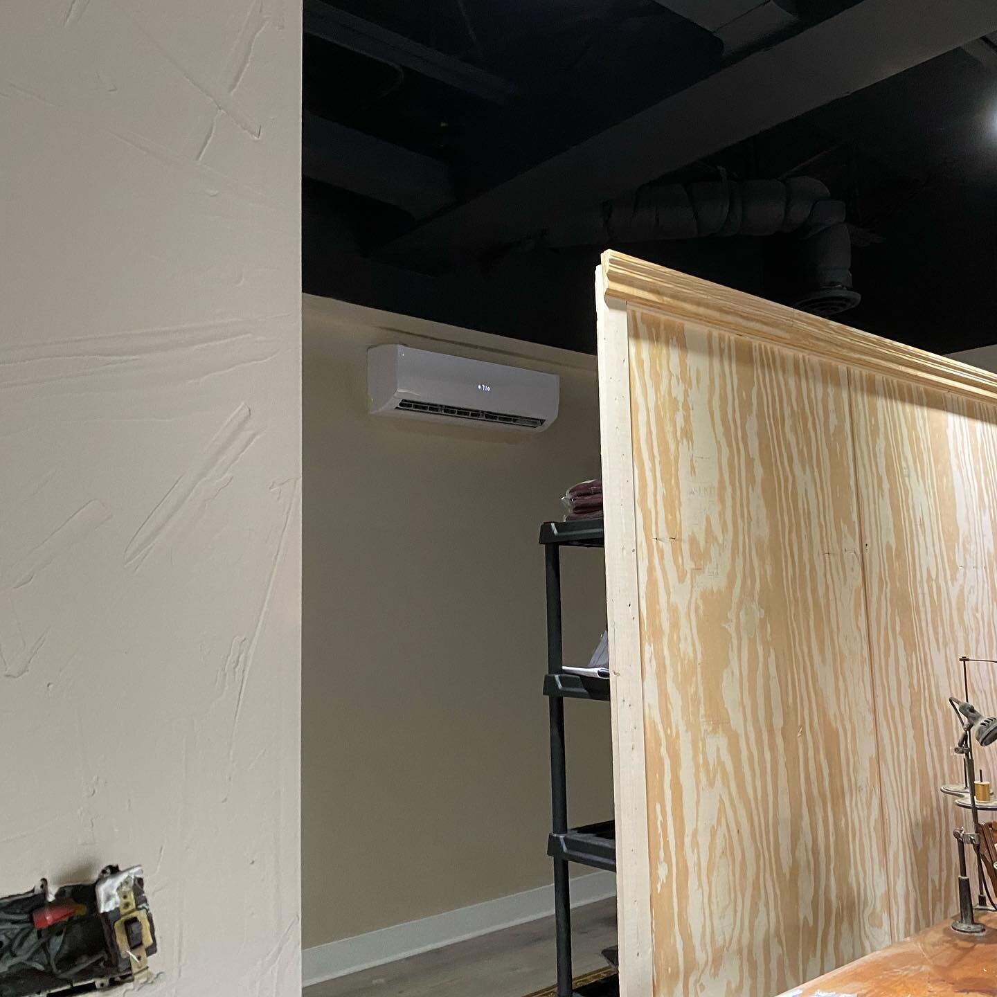 As the Seasons change do you have rooms that you want to cool ?Here we added a Mini-split unit to heat and cool a Activity room.  Give us a call for HVAC needs .