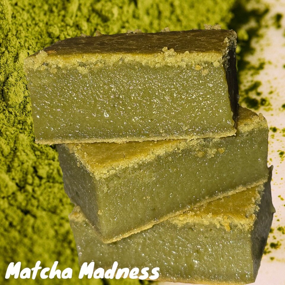 🍀🅽🅴🆆 🅵🅻🅰🆅🅾🆁 🅰🅻🅴🆁🆃🍀

ATTENTION MATCHA LOVERS💚🍃🍵Meet our new flavor, MATCHA MADNESS😋🍵🍃It's butter mochi made with organic matcha.  Enjoy the natural sweet nuttiness &amp; a touch of bitterness with a pleasant umami taste.  Matcha 