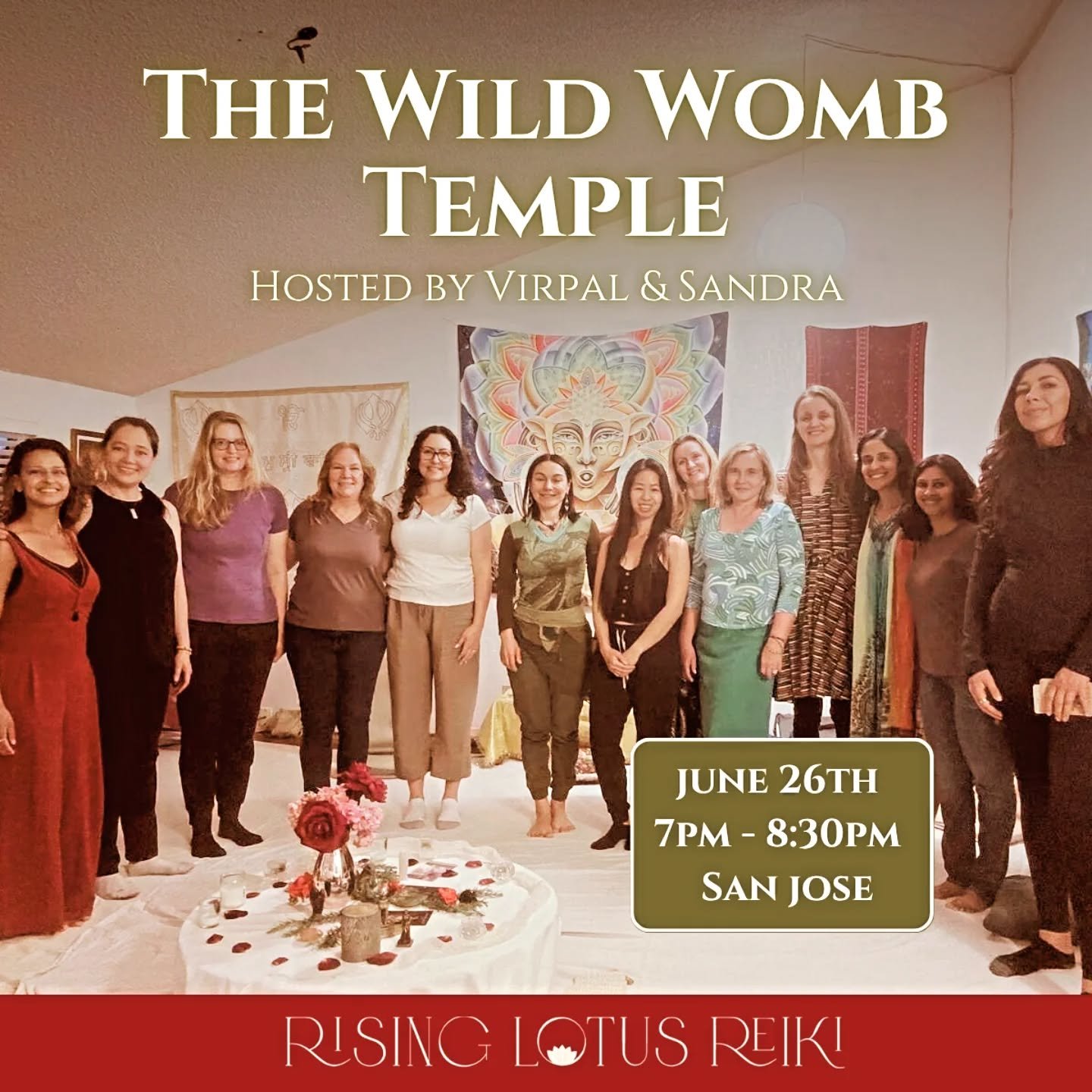 Return to the Womb Temple &ndash; Reclaiming Inner Sanctuary 🌹

Join us for an evening of sacred sisterhood under the nurturing energy of the Cancer New Moon.

This Wild Womb Temple invites us to come home to ourselves&mdash;to reconnect with the sa