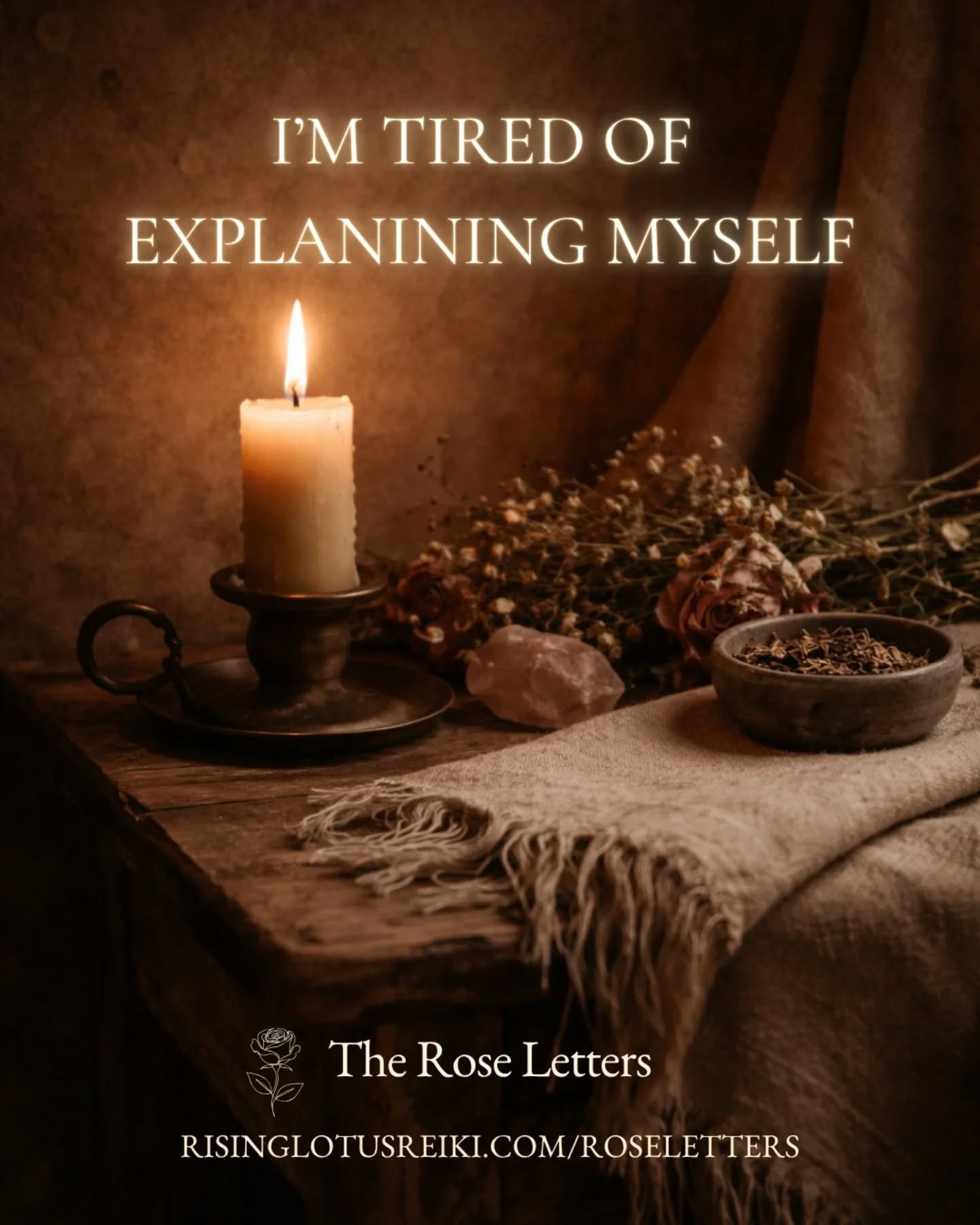There is a particular exhaustion that comes�not from doing too much &mdash;�but from explaining too much.

Explaining your grief.�Explaining your boundaries.�
Explaining why something mattered.�Explaining why you are not &ldquo;over it&rdquo; yet.

A