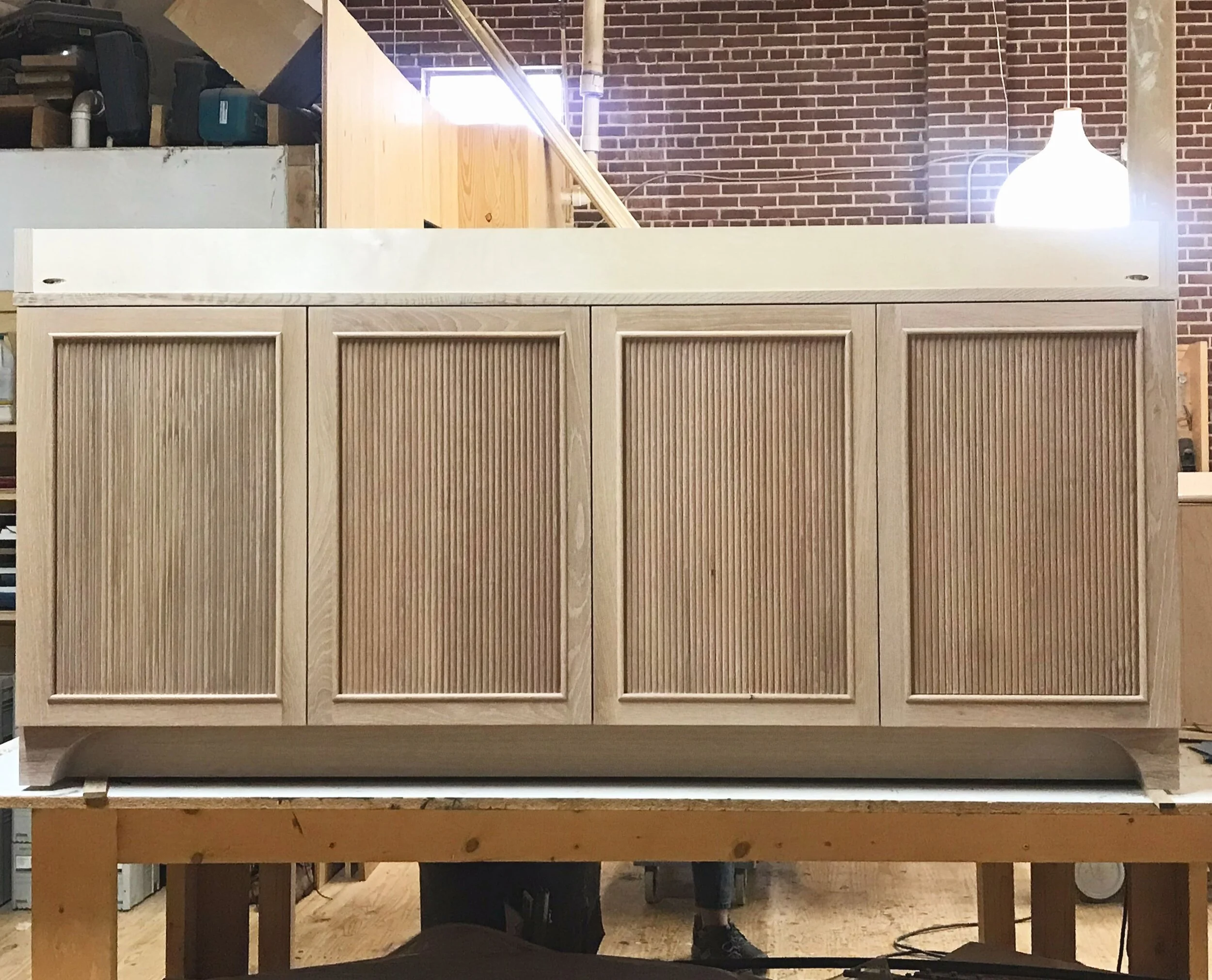 Close up of sideboard detail