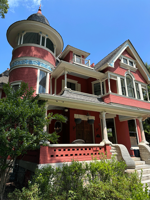 The exterior of the home 