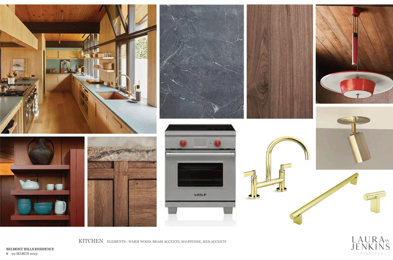 elements for a mid-century kitchen renovation