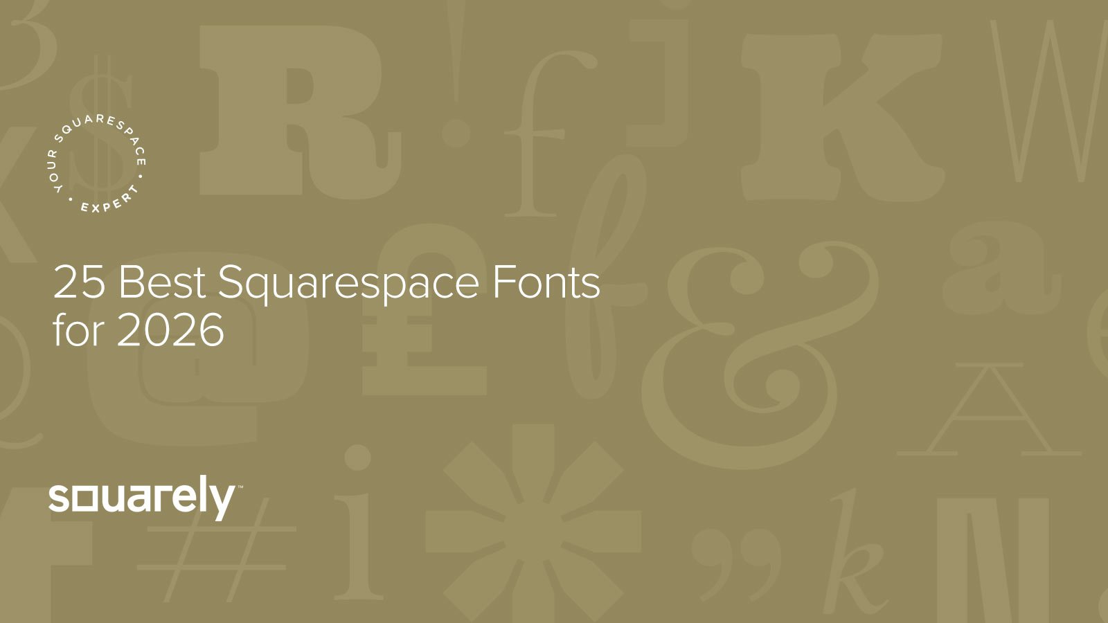 25 Best Squarespace Fonts for 2026