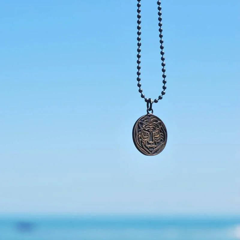 Tiger Pendant in silver by triciakim.co 