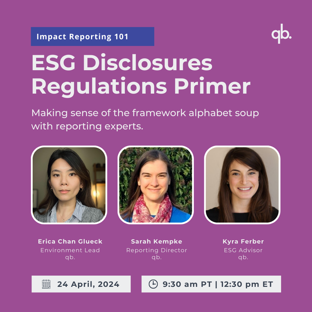 esg disclosures regulations primer | the recap