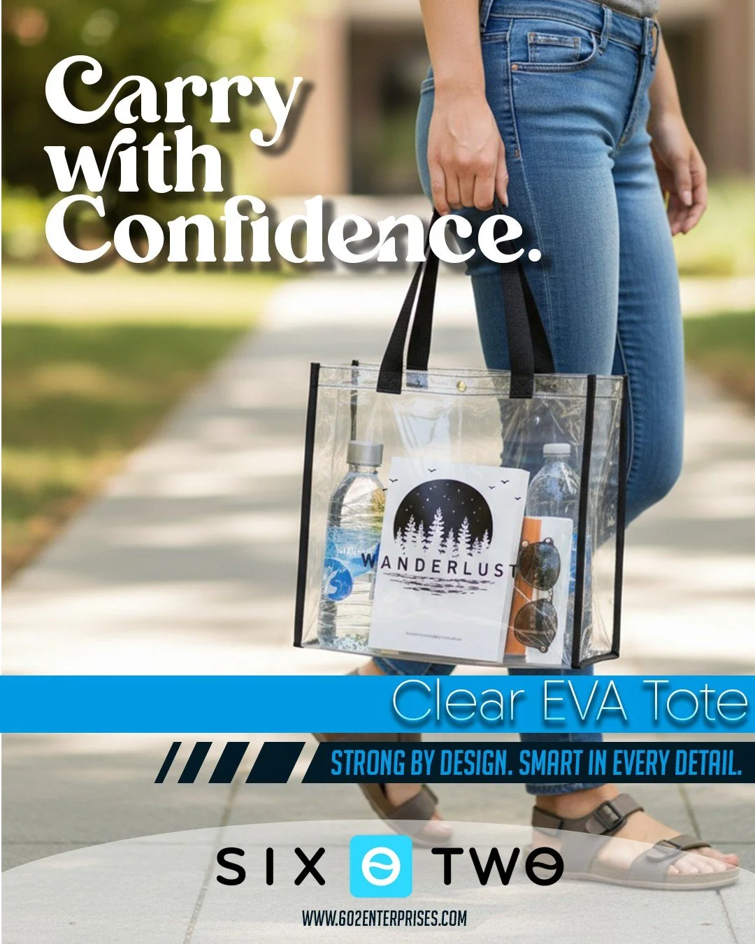 Whether you're hitting up game day or chilling at a picnic, the Clear EVA Tote is all about keeping it easy, trendy, and totally stadium-friendly. Super durable with EVA and polyester, plus it totally meets NFL sizing standards&mdash;this is your go-