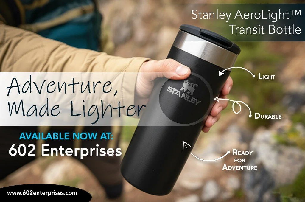 Adventure, made lighter. ✨
 The Stanley AeroLight&trade; Transit Bottle (20 oz) is one-third lighter than standard bottles but just as durable, keeping your drinks:
 ☕ Hot for 8 hours
 ❄️ Cold for 12 hours
 🧊 Iced for 40 hours
Perfect for commutes, 