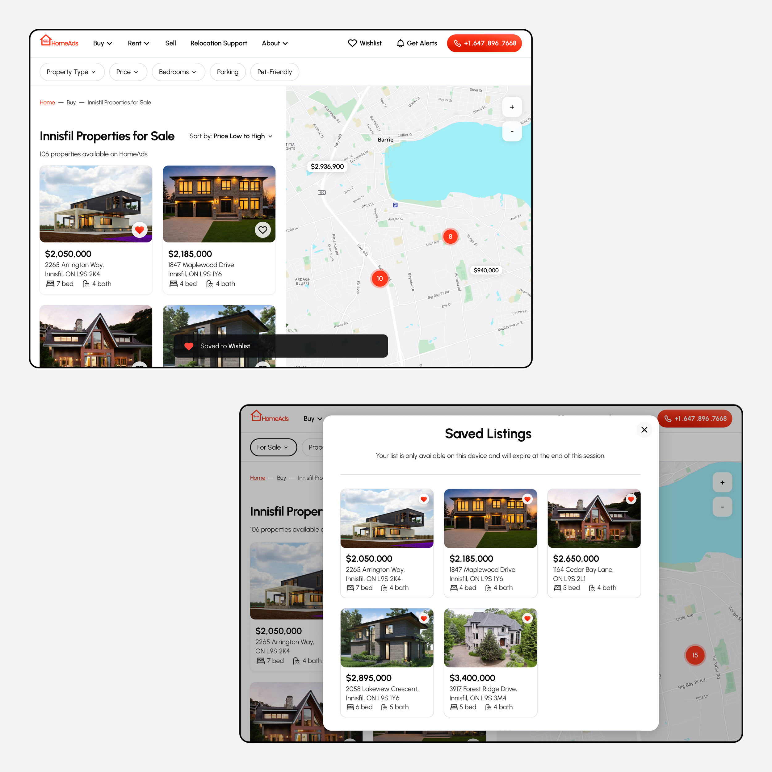 Sample of medium screens
