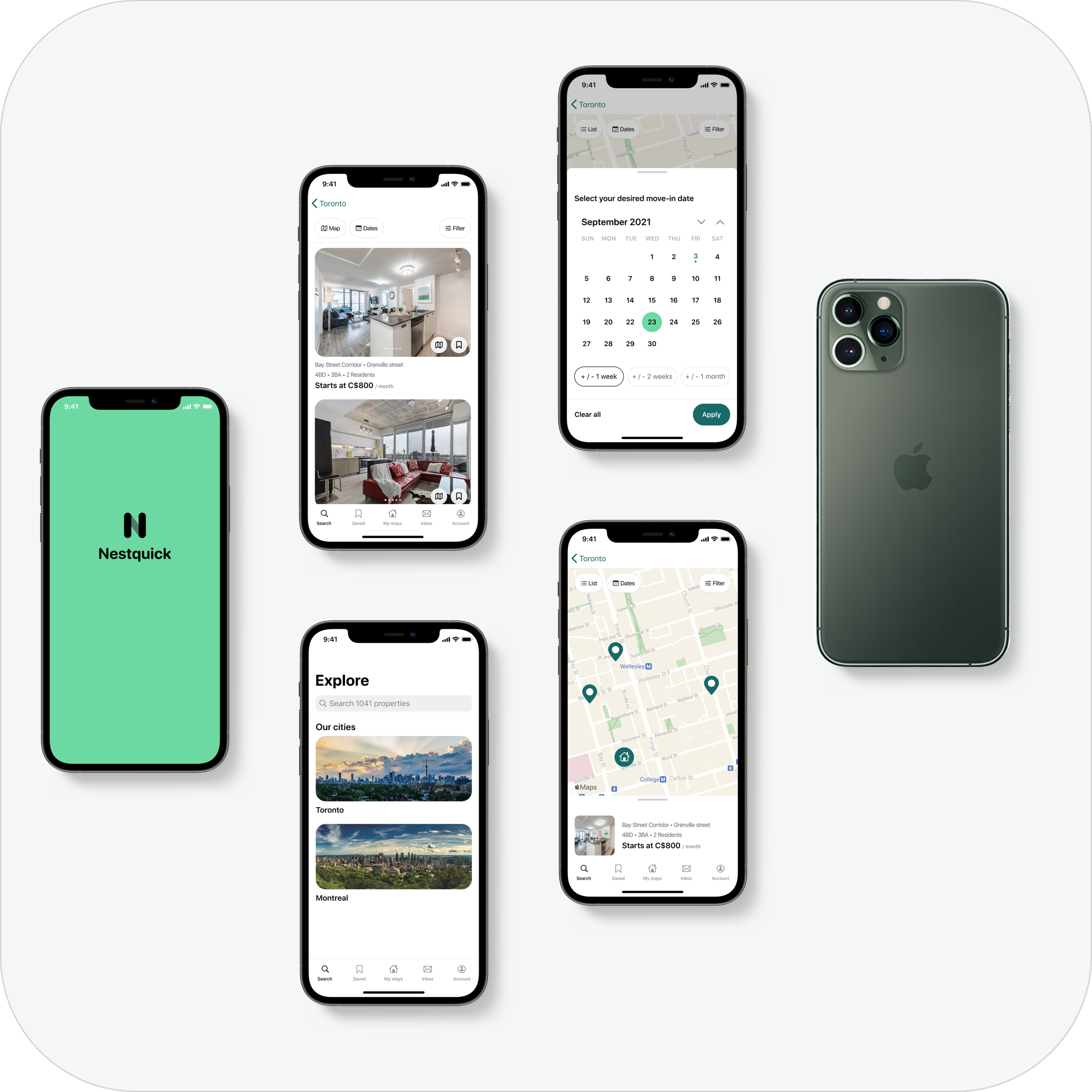Sample of High-Fidelity Wireframes in the Light Mode IMAGE