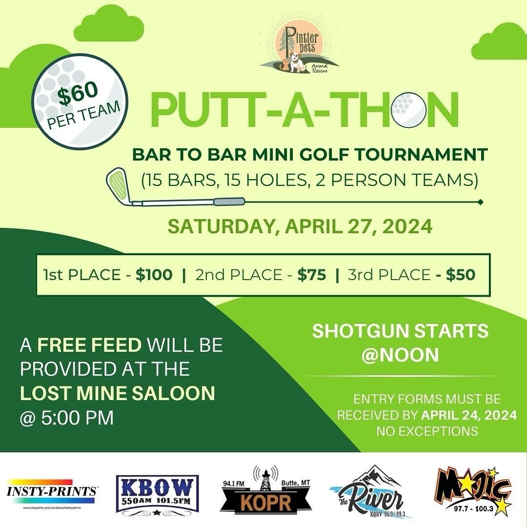 ⛳️Get ready to putt your way through the best bars in town at our annual Putt-a-Thon event! Saturday, April 27th will be a day of fun, socializing, and mini-golf&mdash;all for a great cause. Gather your friends, form a team, and join us as we swing t