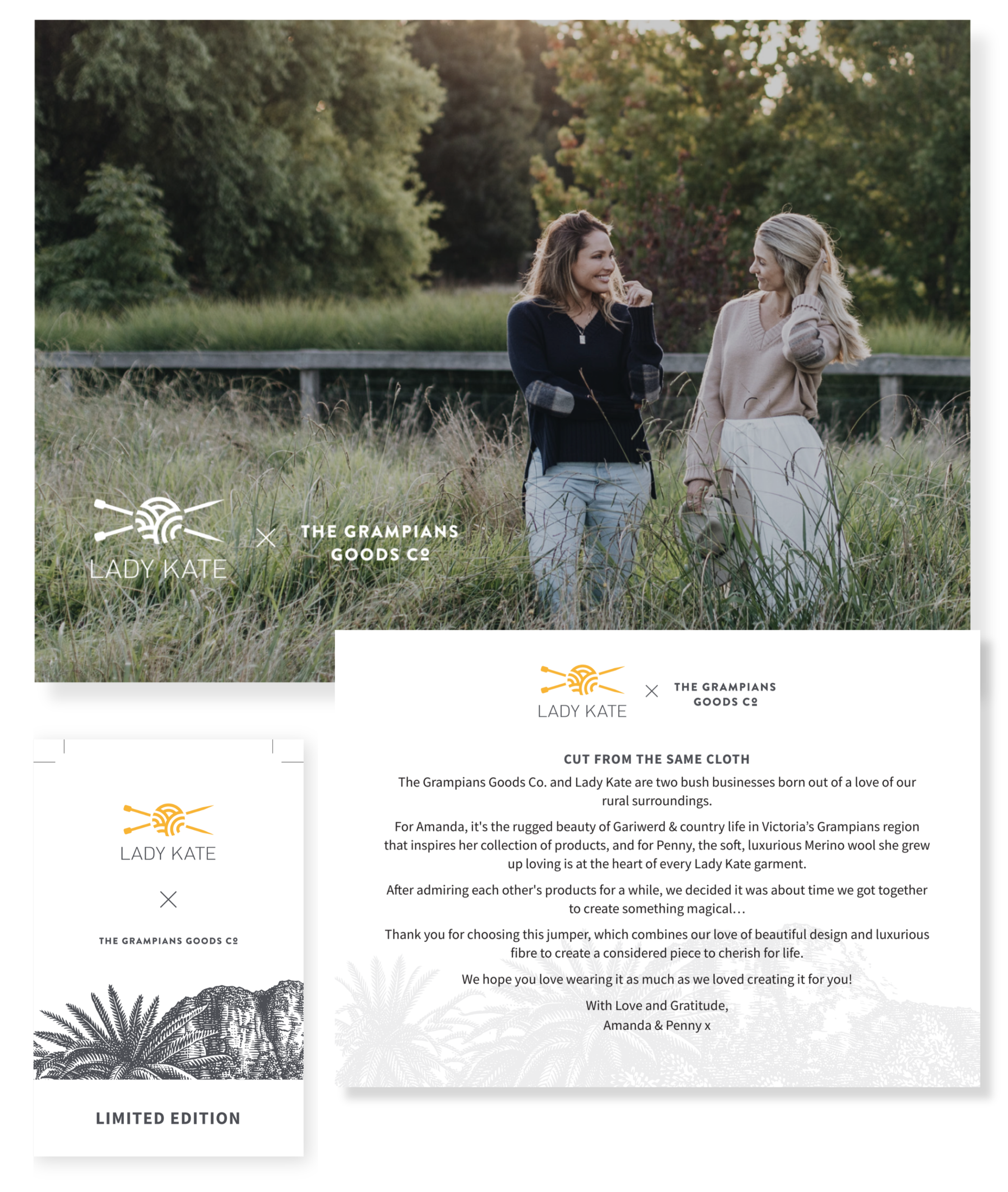 Print postcard & swing tag design