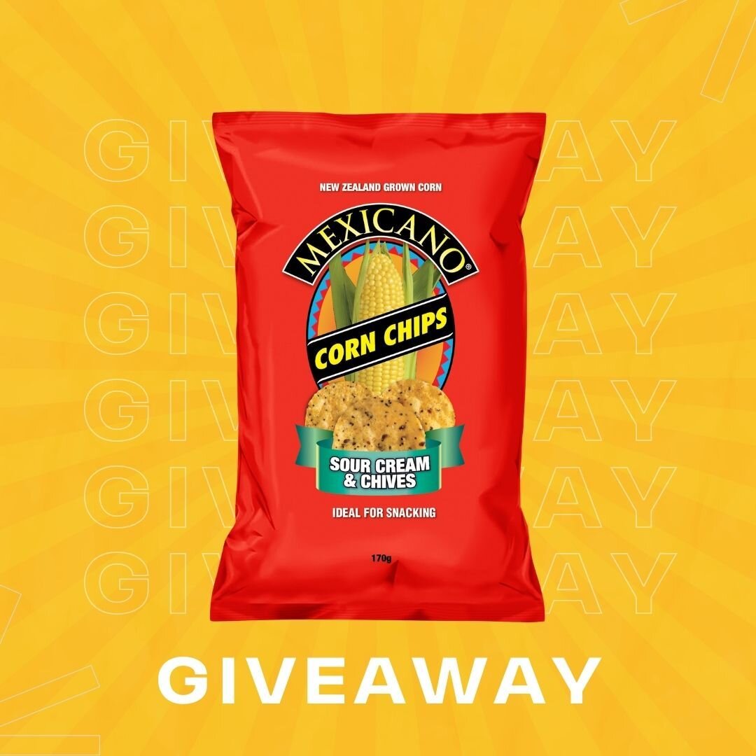 ***SEPTEMBER GIVEAWAY*** 
WIN 1 of 3 boxes of Mexicano Corn Chips. 
To enter:
1. Follow us 
2. like and comment on this post

Winner will be announced on our story 12pm Wednesday 22nd September. Open to NZ only.
#giveaway #nzmade #cornchips