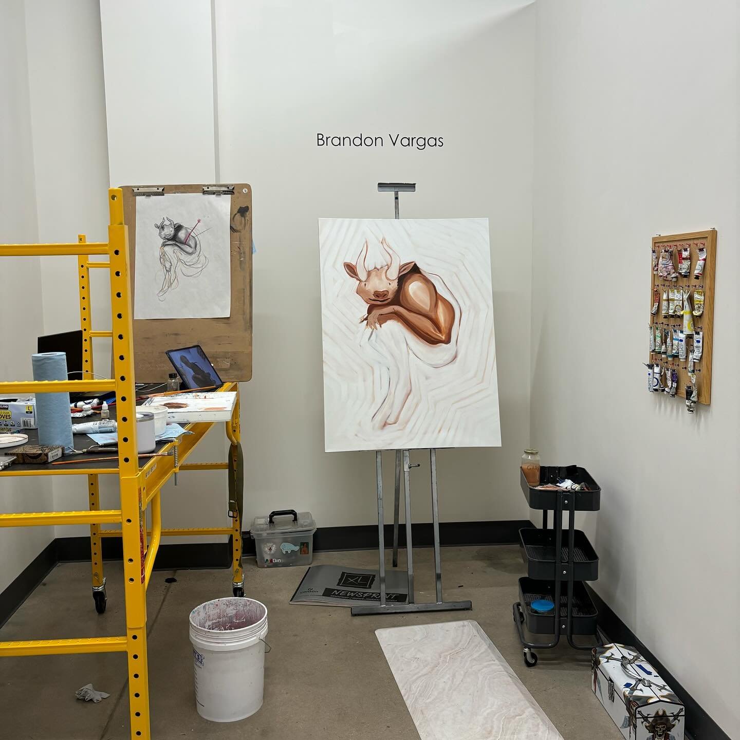 I am so very happy and honored to have been selected as a @redlinedenver satellite studio artist @altogallery! I am grateful to be in such a beautiful place next to really cool artists, and look forward to sharing all the work I plan to make in here.