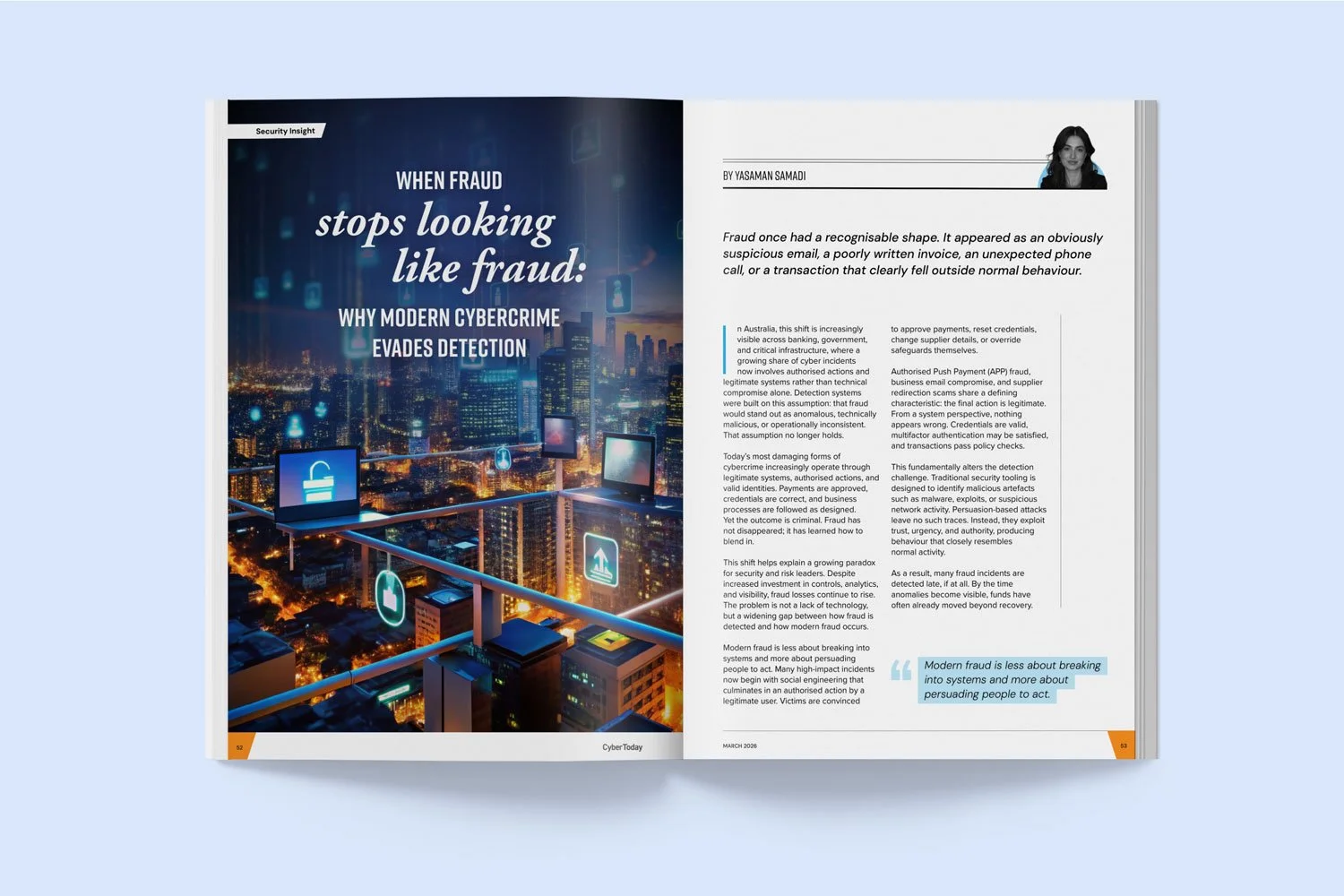 Dark vs light background: Which is better for magazine and annual report readability?