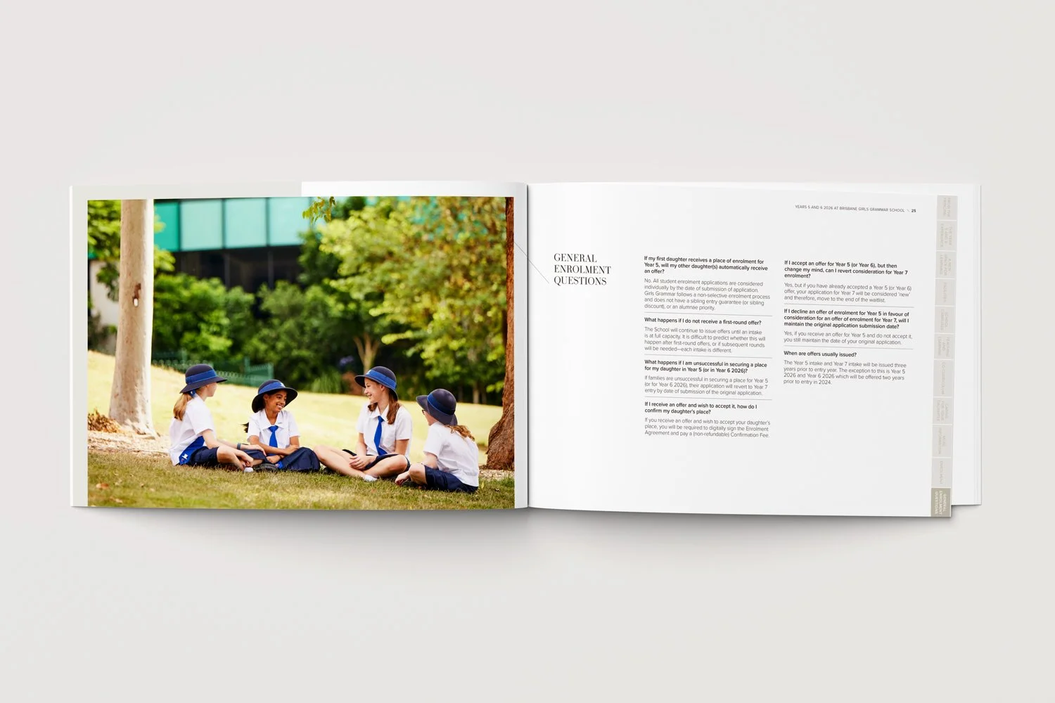 Brisbane Girls Grammar School - Prospectus design