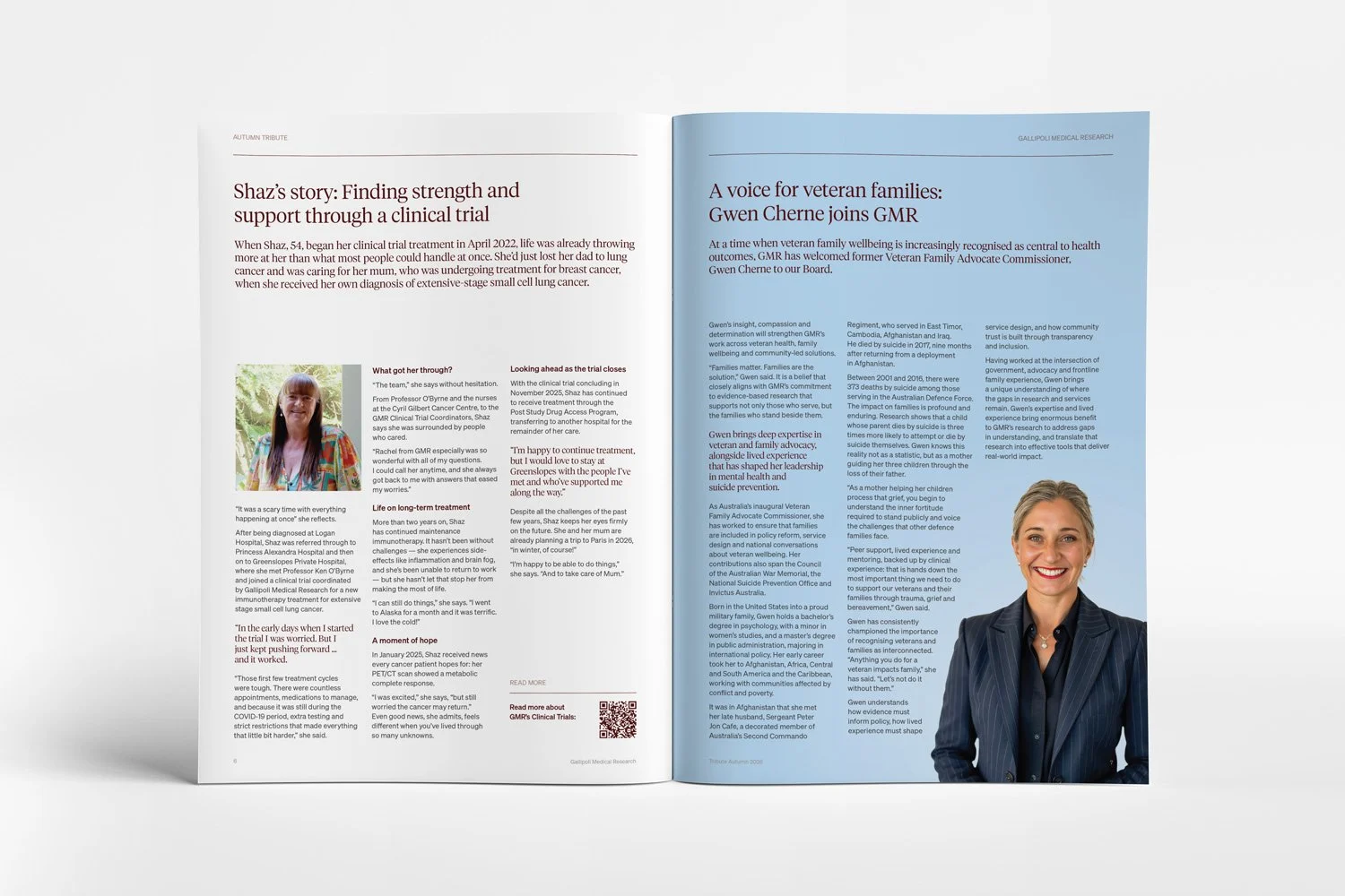 Gallipoli Medical Research Tribute Magazine design